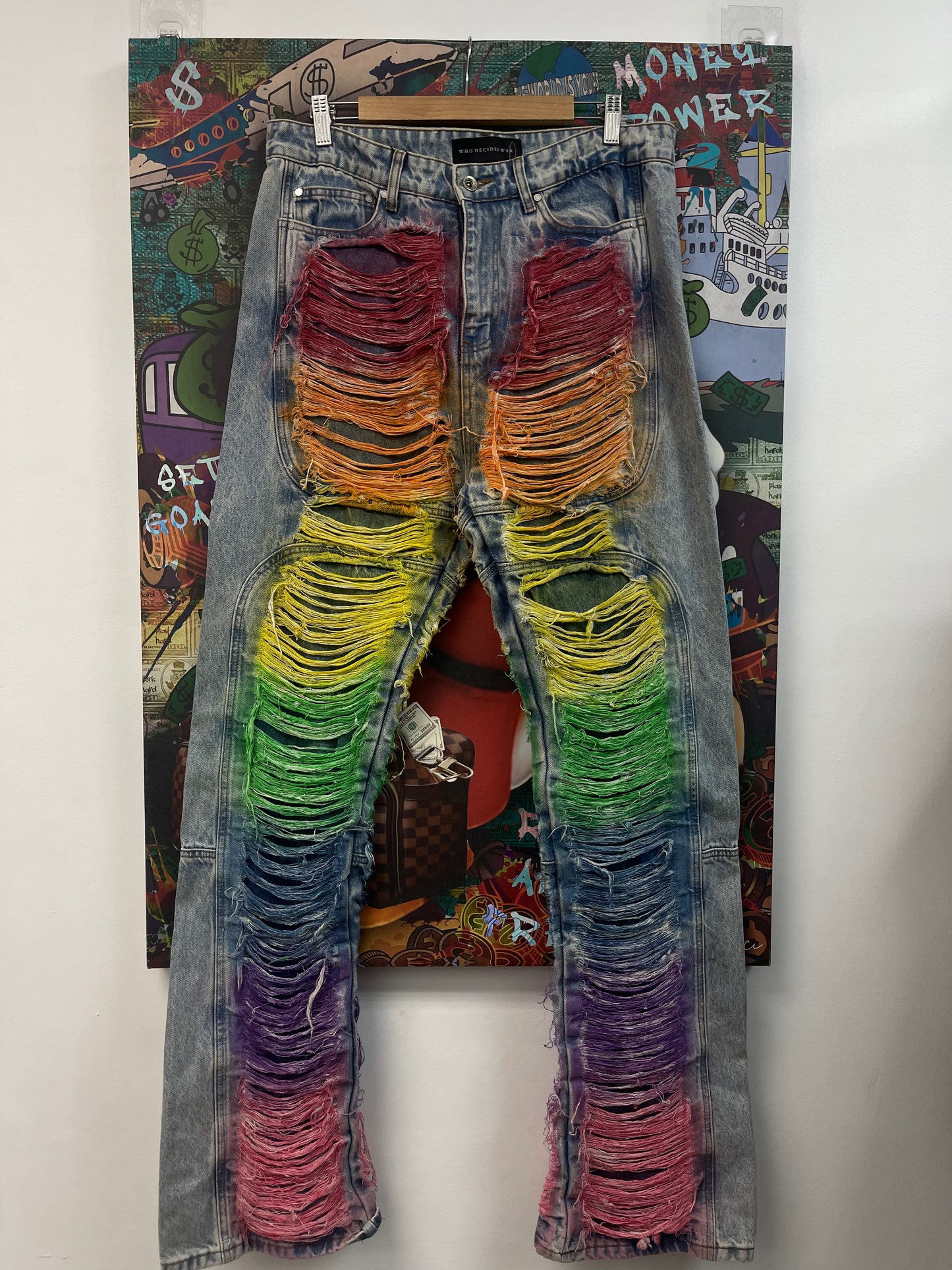 Who Decides War Multi Color Denim Jeans