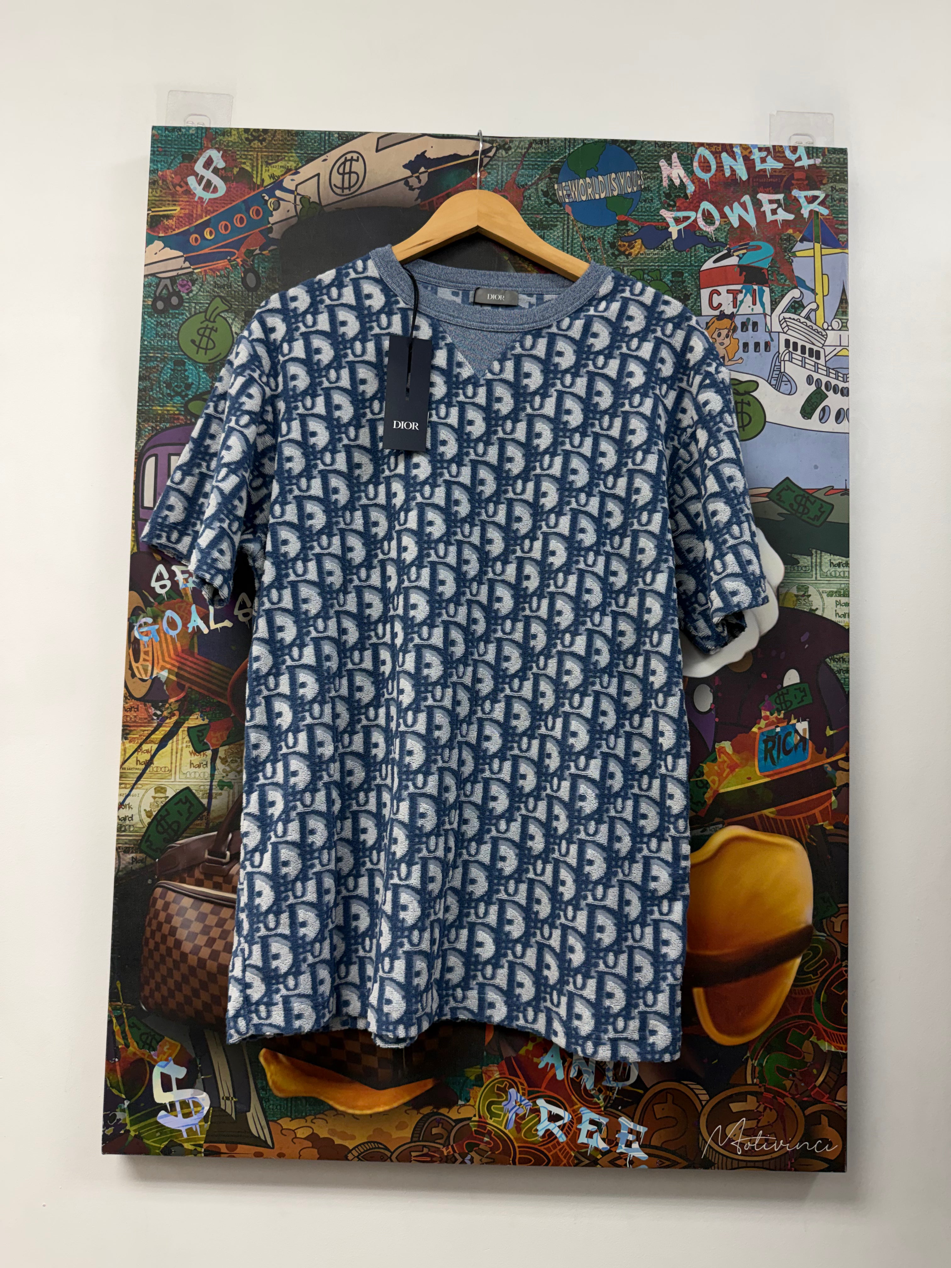 Dior Blue Monogram Towel Tee