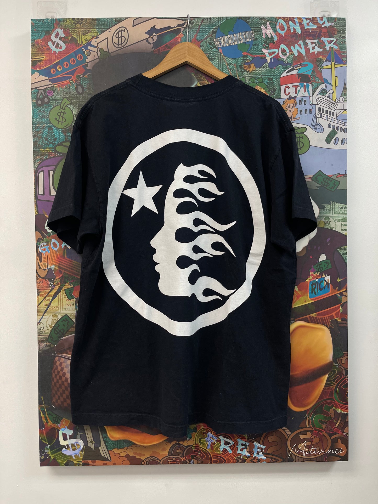 Hellstar Classic Logo Black White Tee