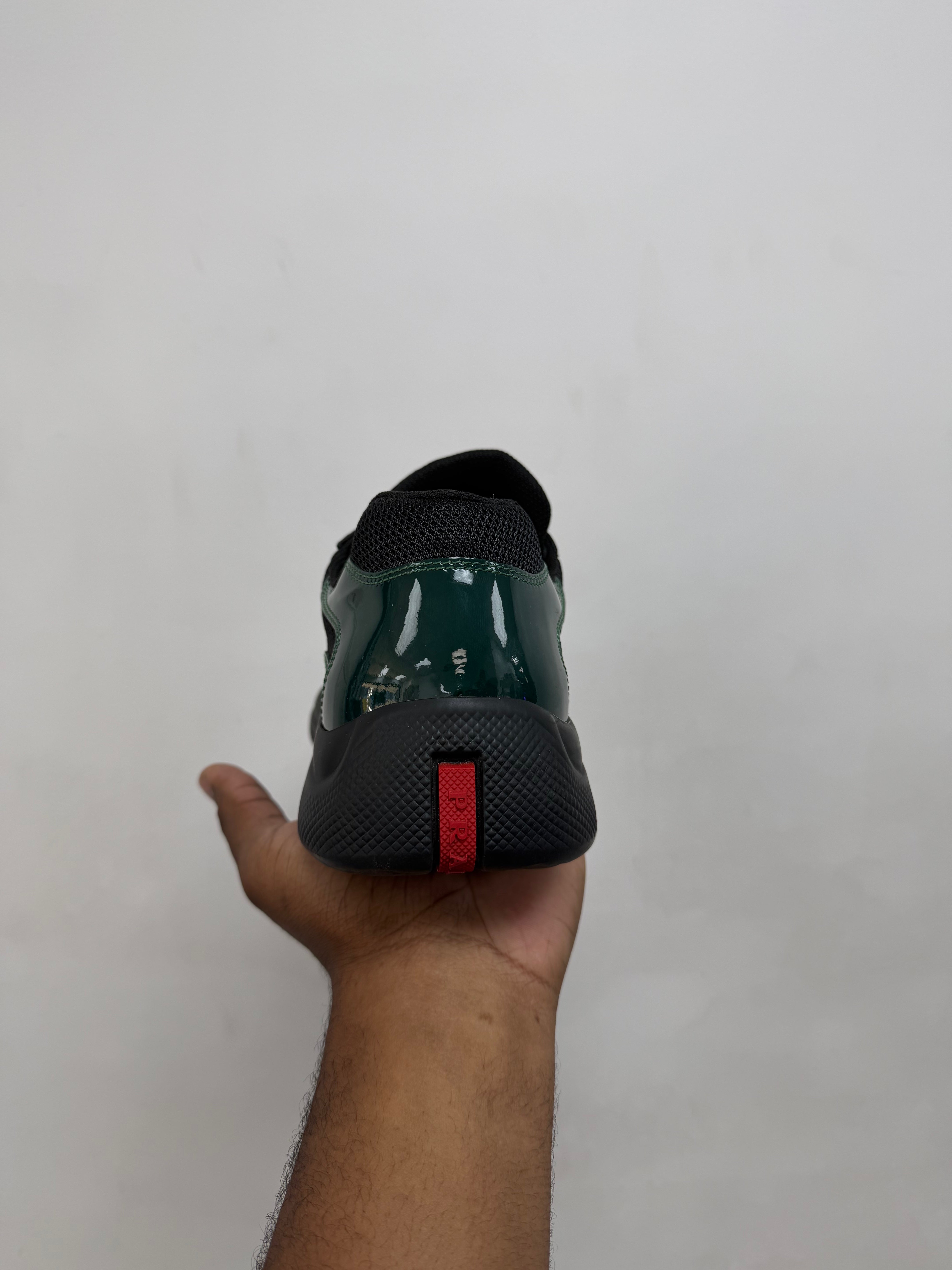 Prada Black Green Cups Sneakers