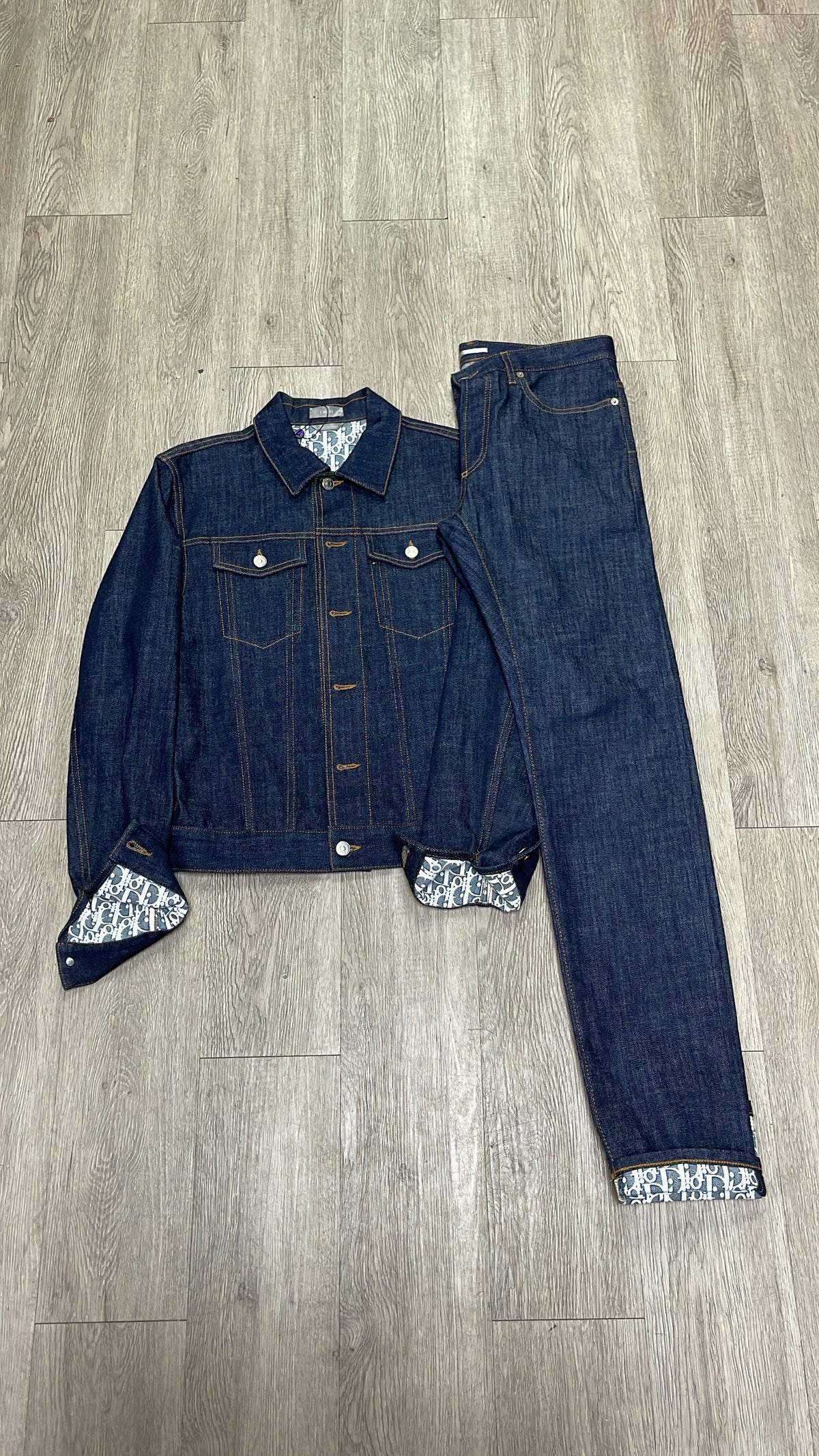 Dior Selvedge Oblique Monogram Denim Set