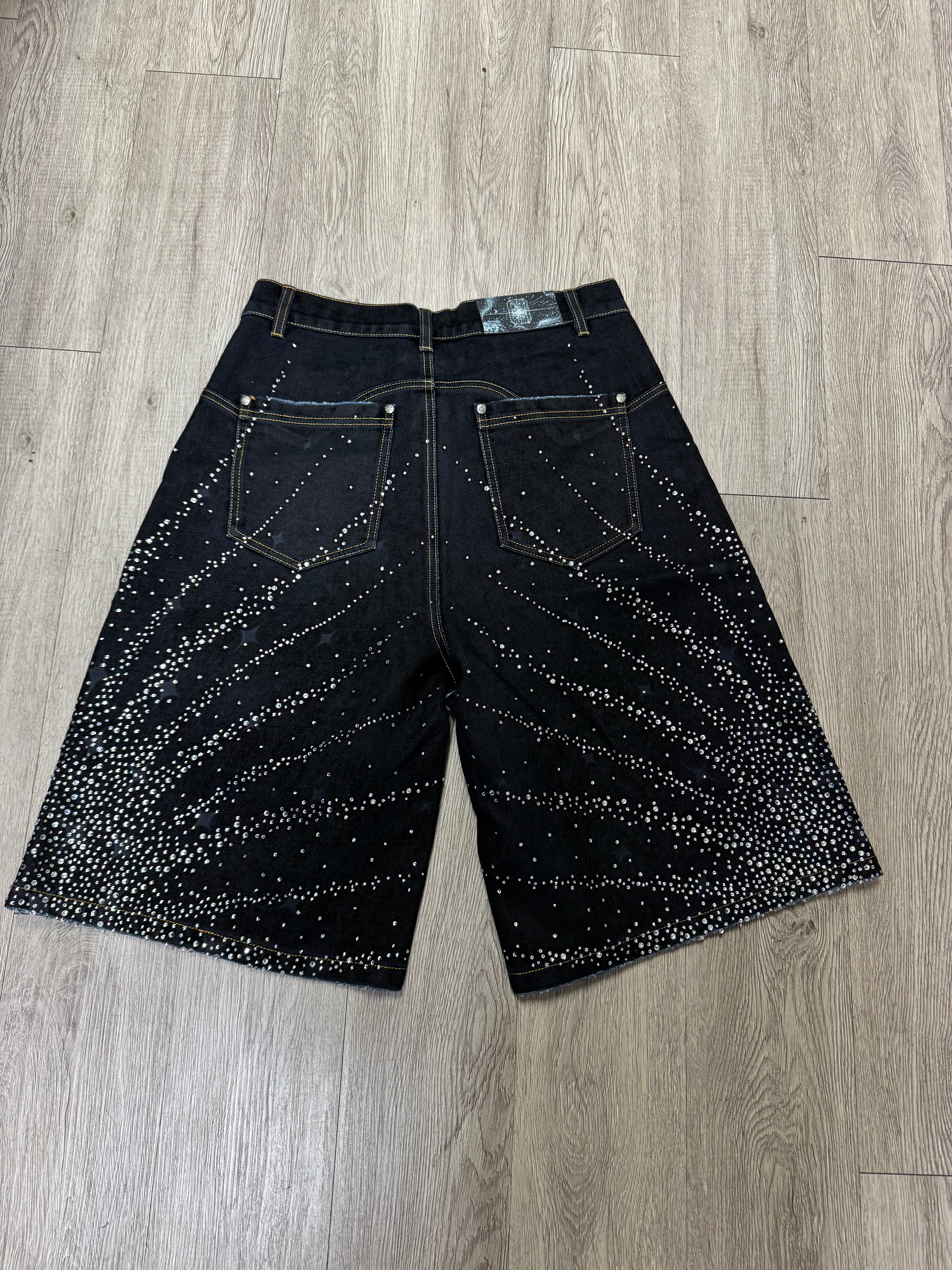 Birth Of A Royal Child Navy Interstellar Jean Shorts