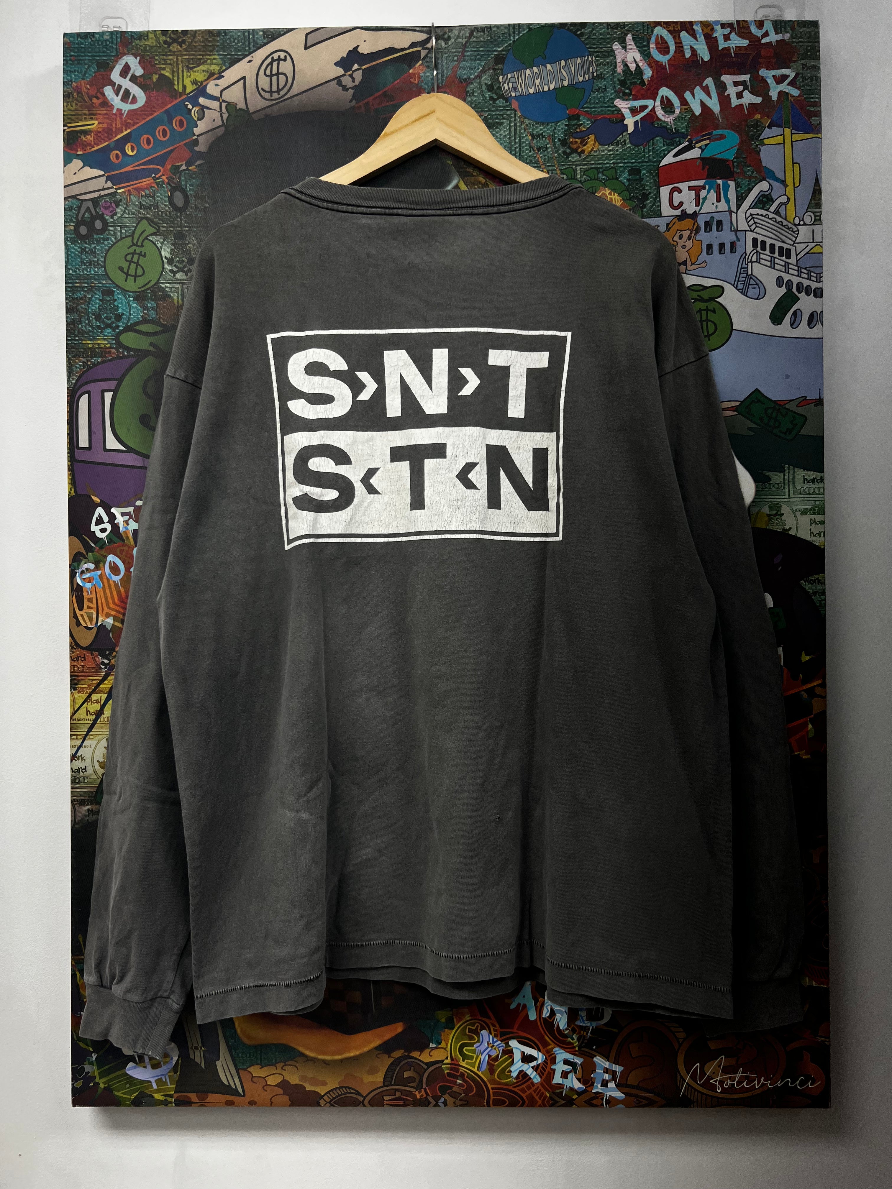 Saint Michael Grey Logo Long Sleeve