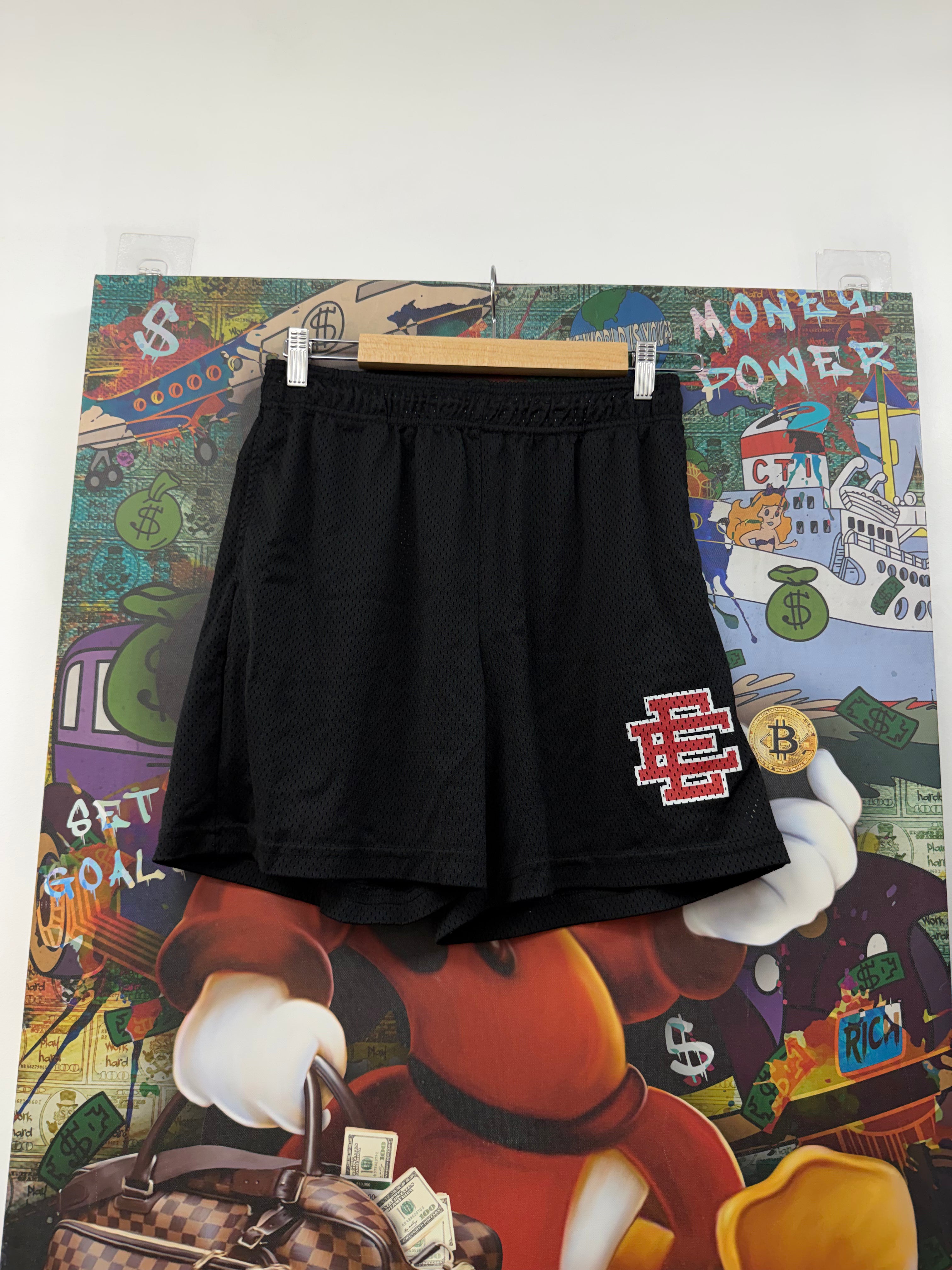Eric Emanuel Black Red Shorts