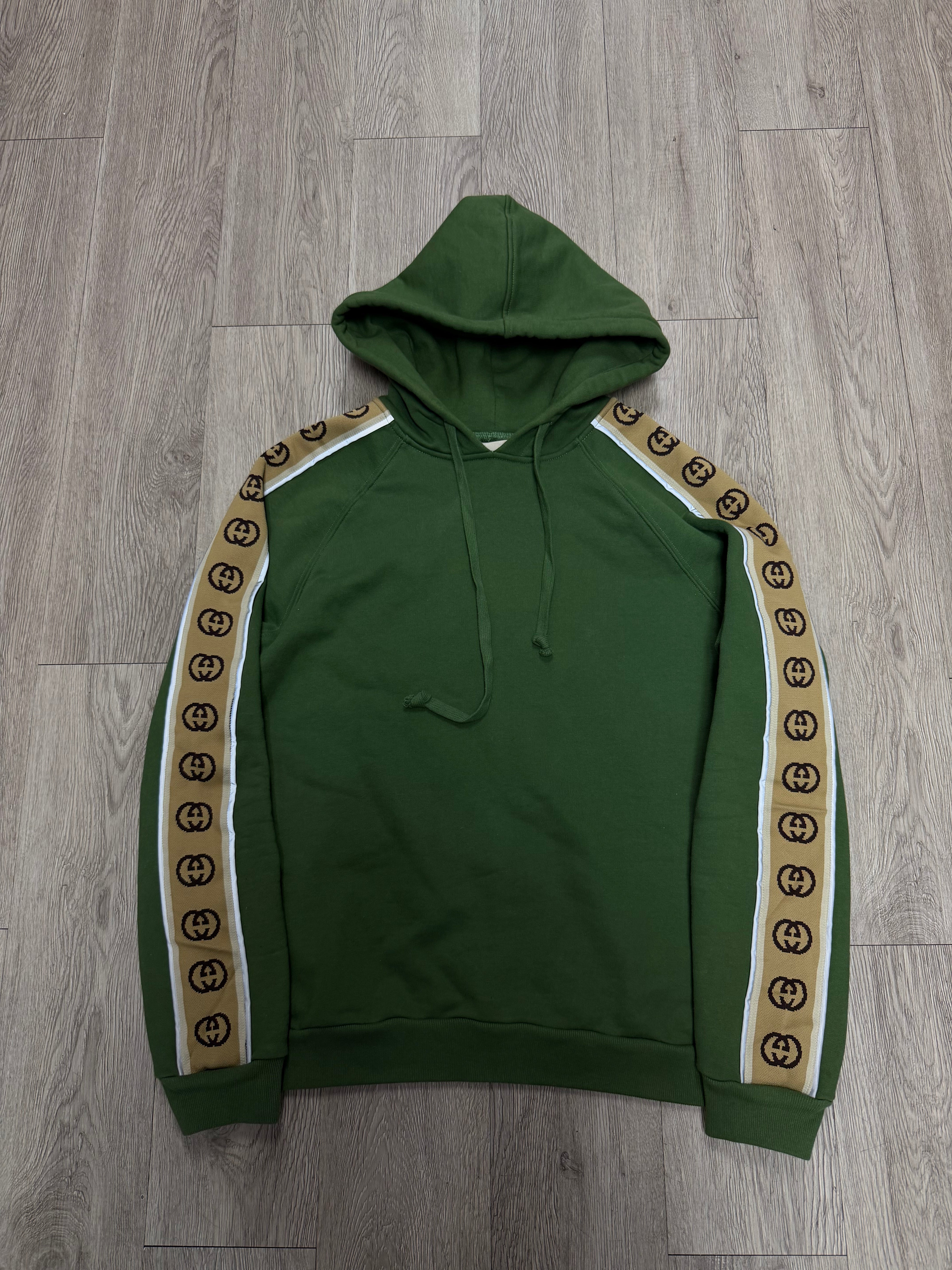 Gucci Green GG Stripe Hoodie