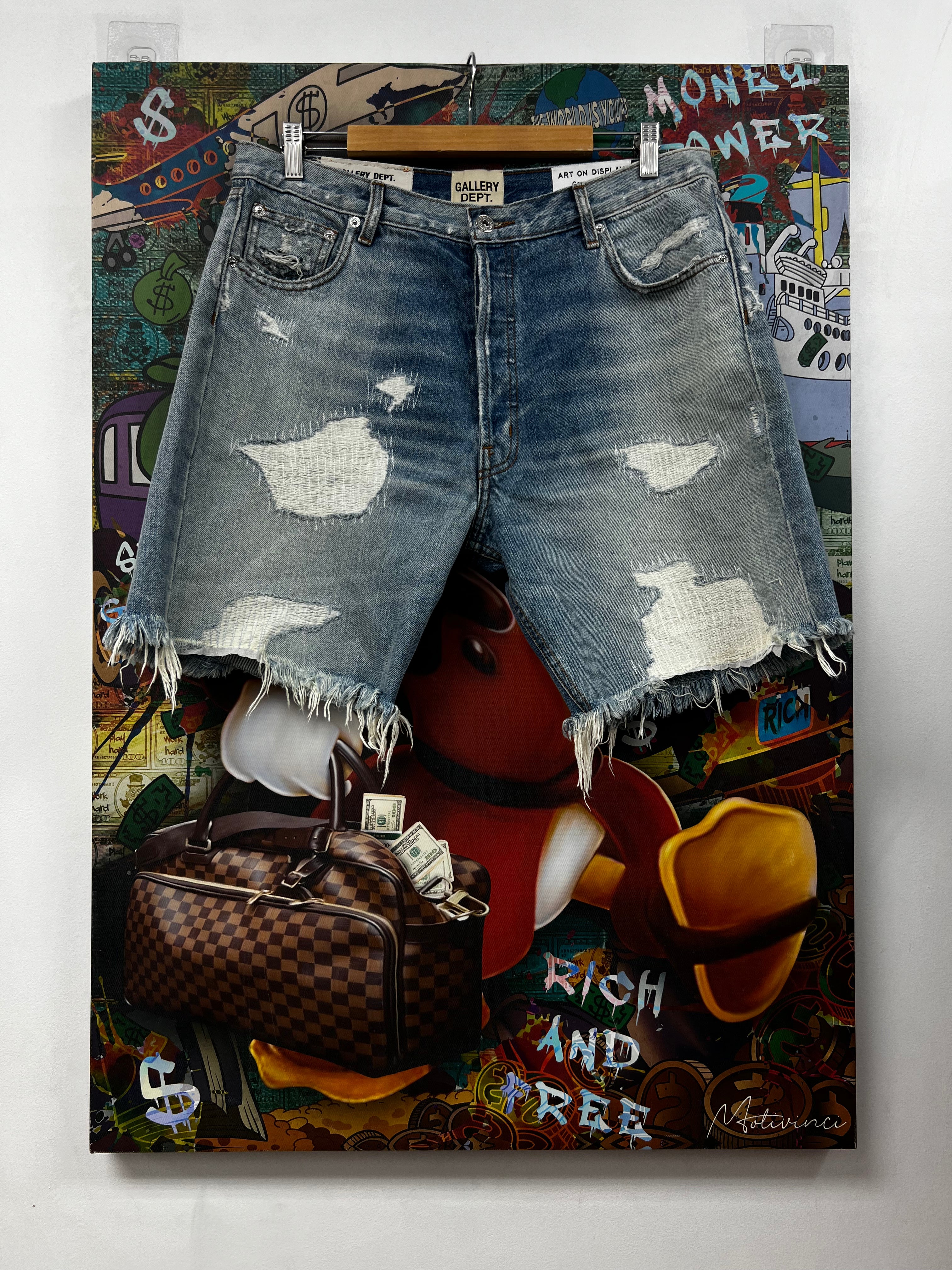 Gallery Dept Light Wash G-Patch Jean Shorts