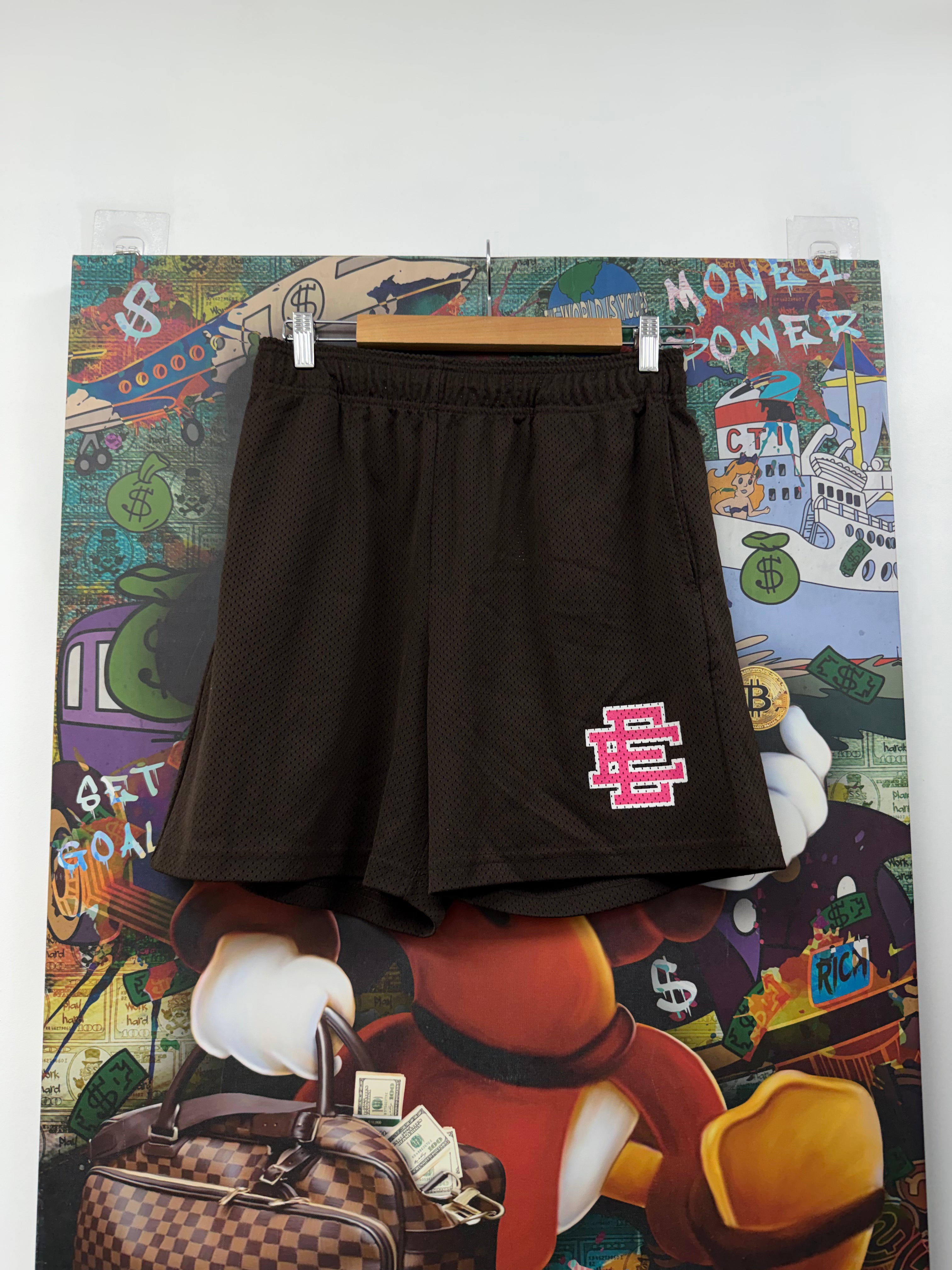 Eric Emanuel Brown Pink Shorts