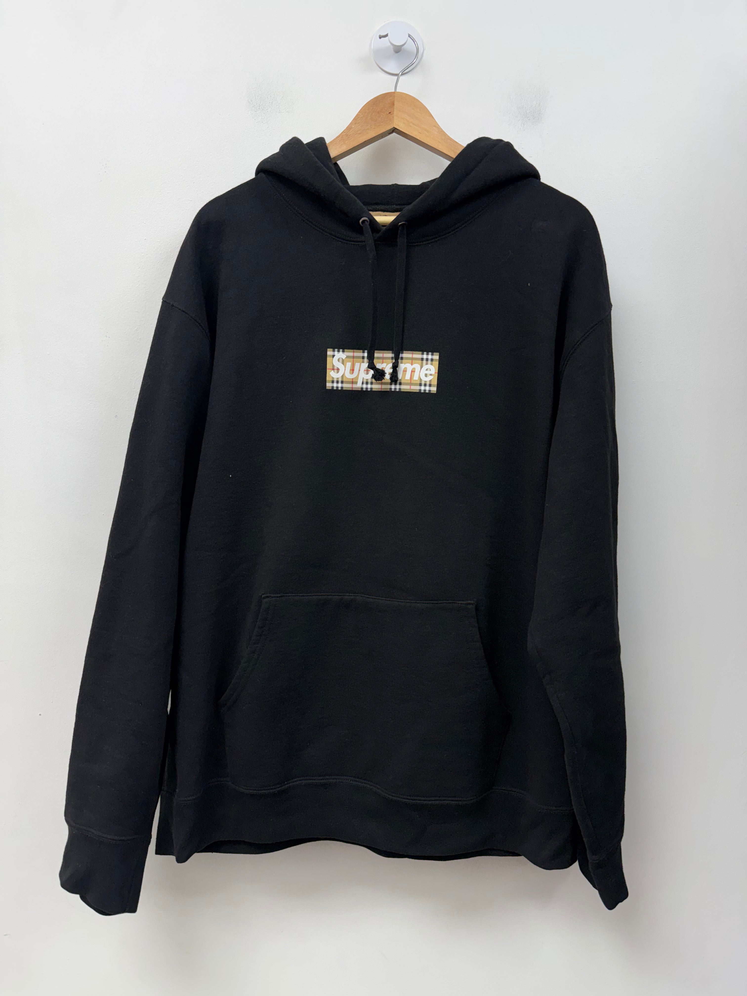 Supreme x Burberry Black Bogo Hoodie