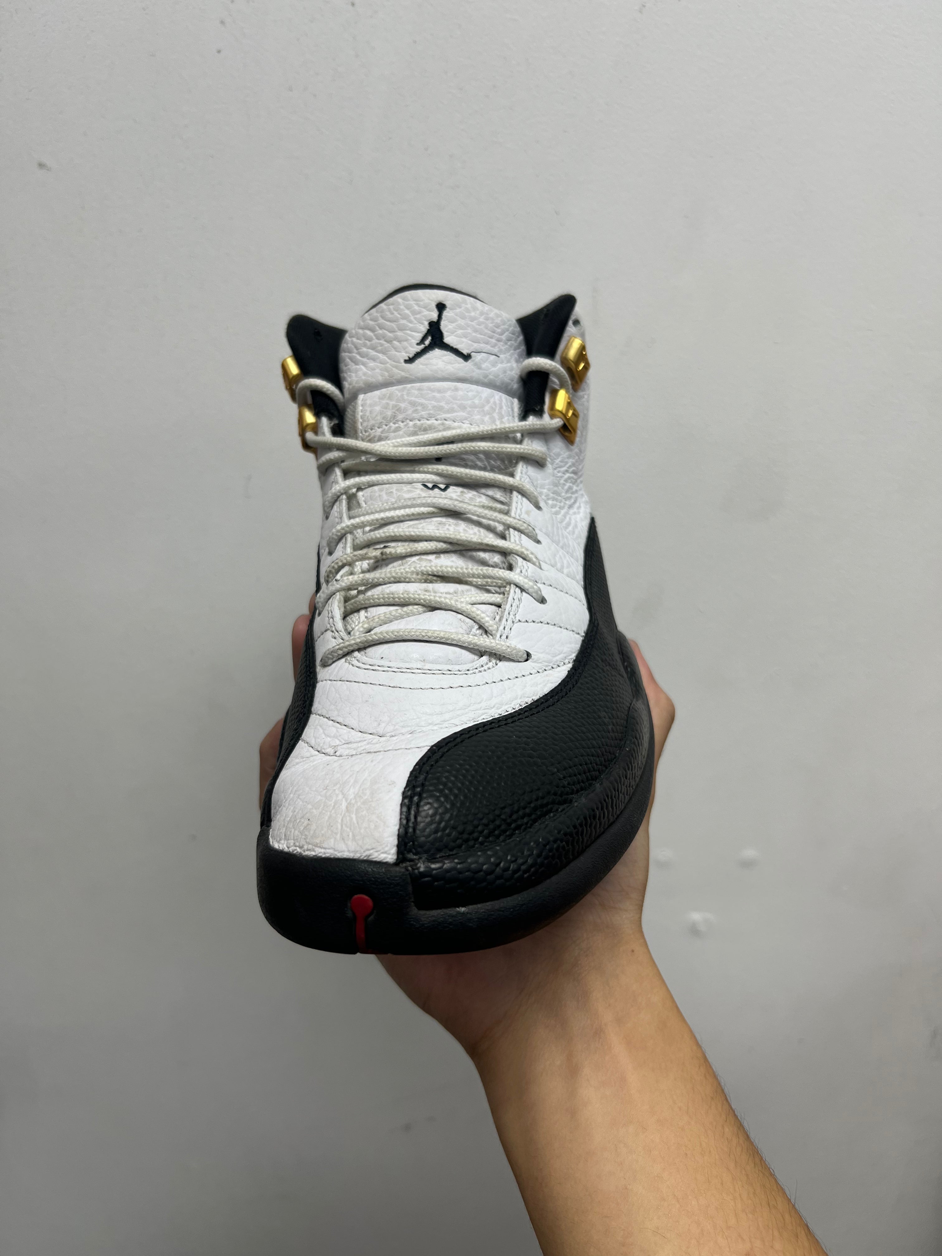 Jordan 12 Taxi (Stained Laces) Sneakers
