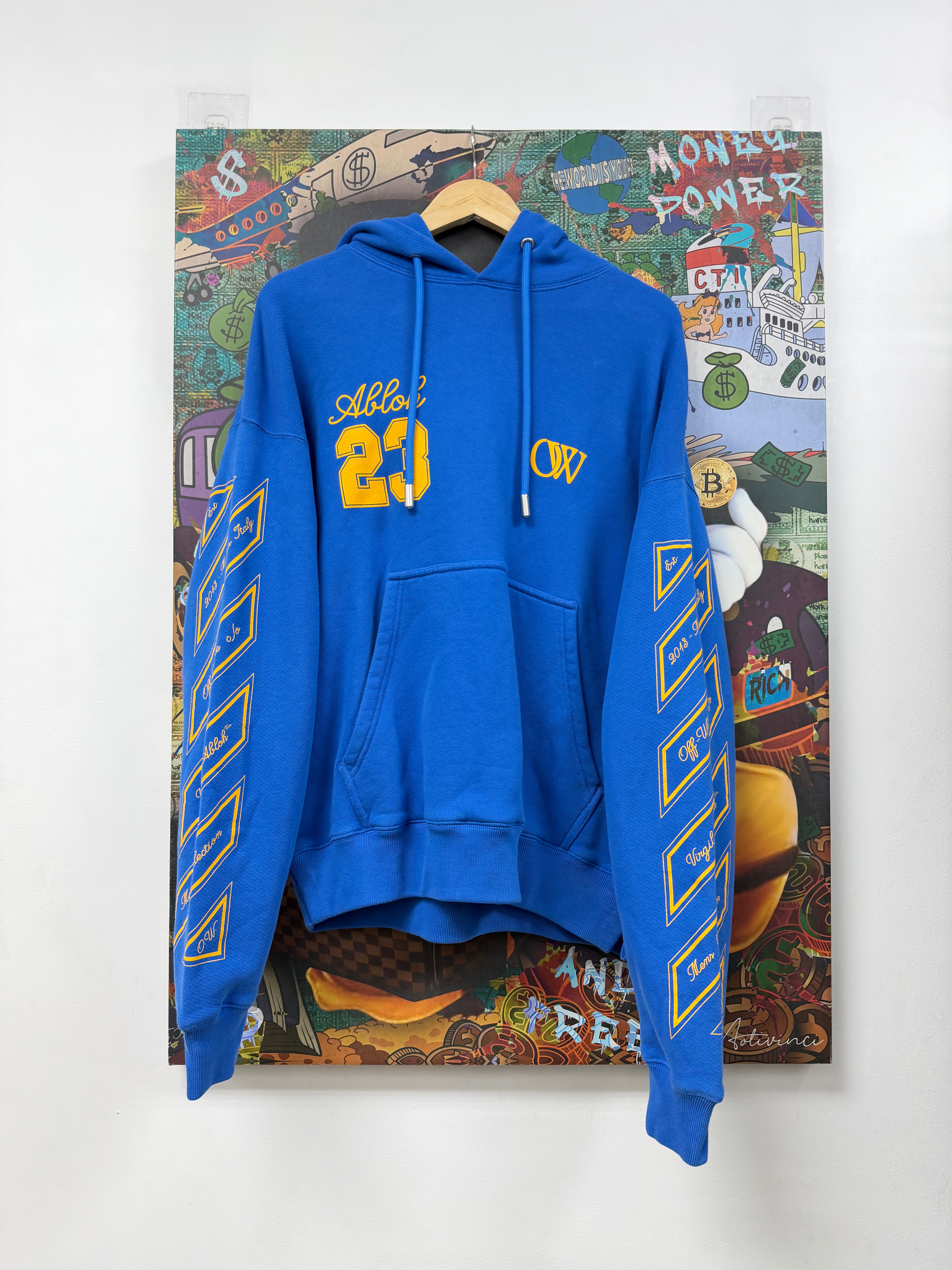 Off-White Blue Yellow 23 Hoodie