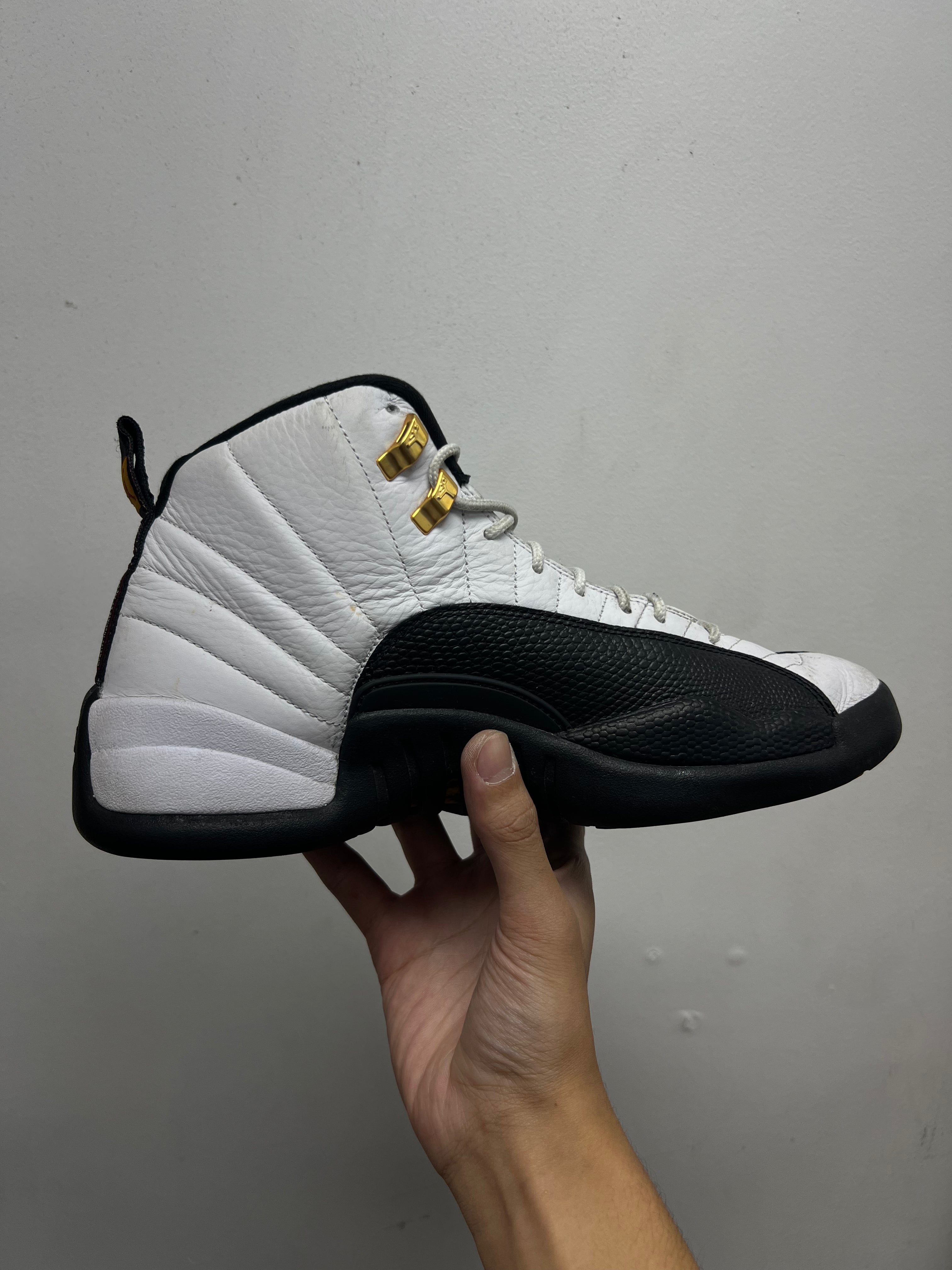 Jordan 12 Taxi (Stained Laces) Sneakers