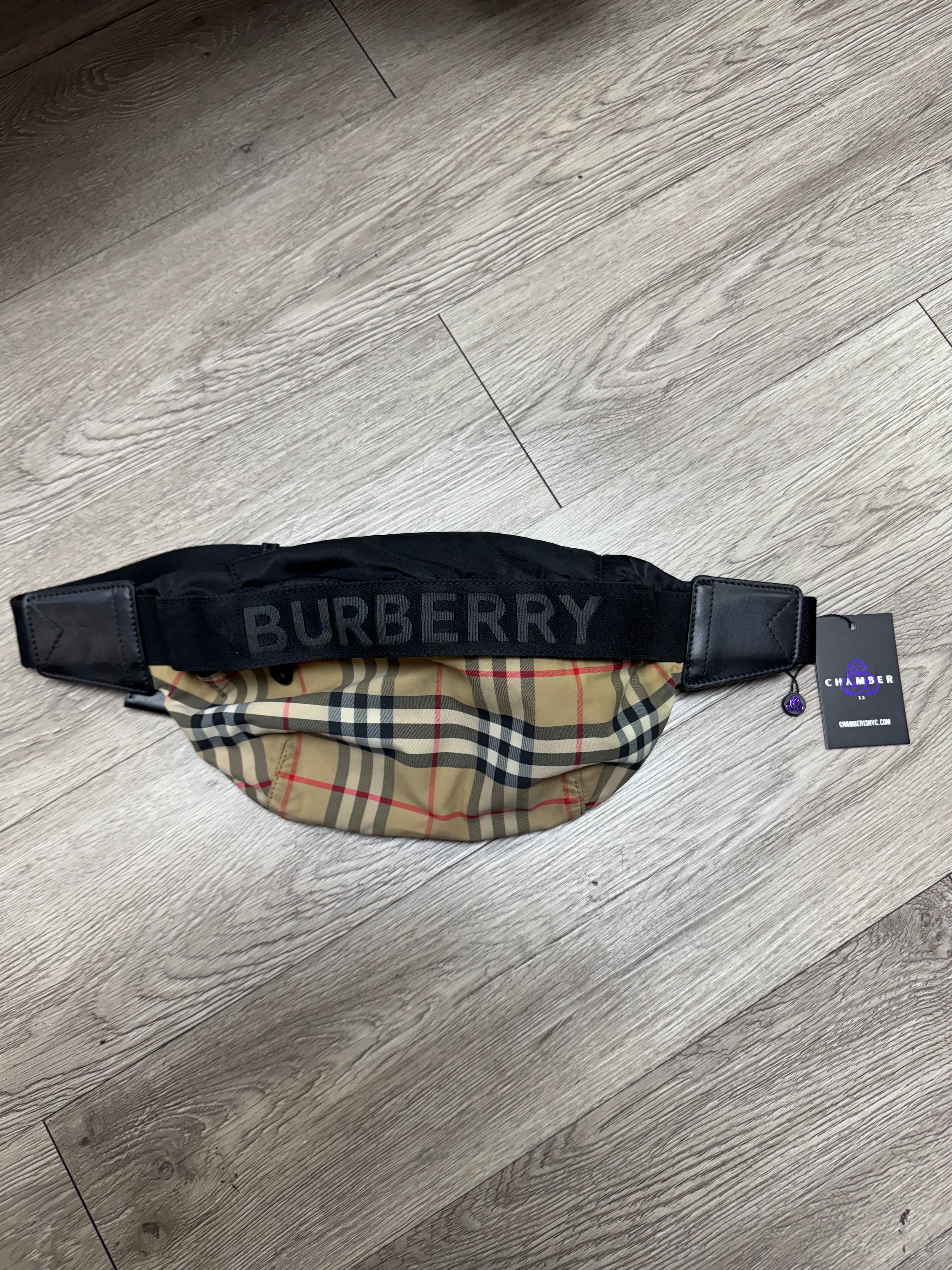 Burberry Plaid Monogram Waist Bag