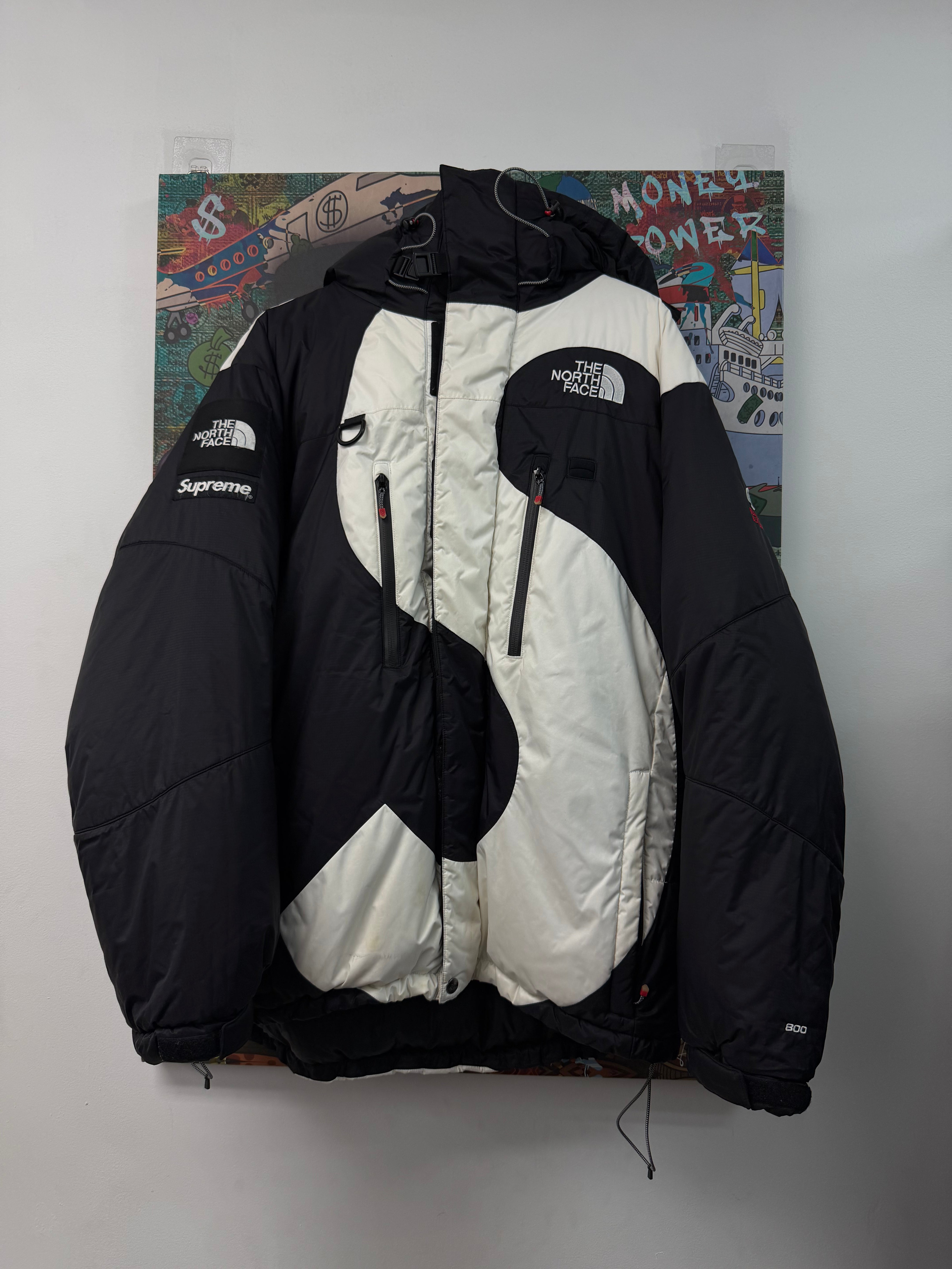 Supreme x The North Face Summit Series Black White 800 Jacket