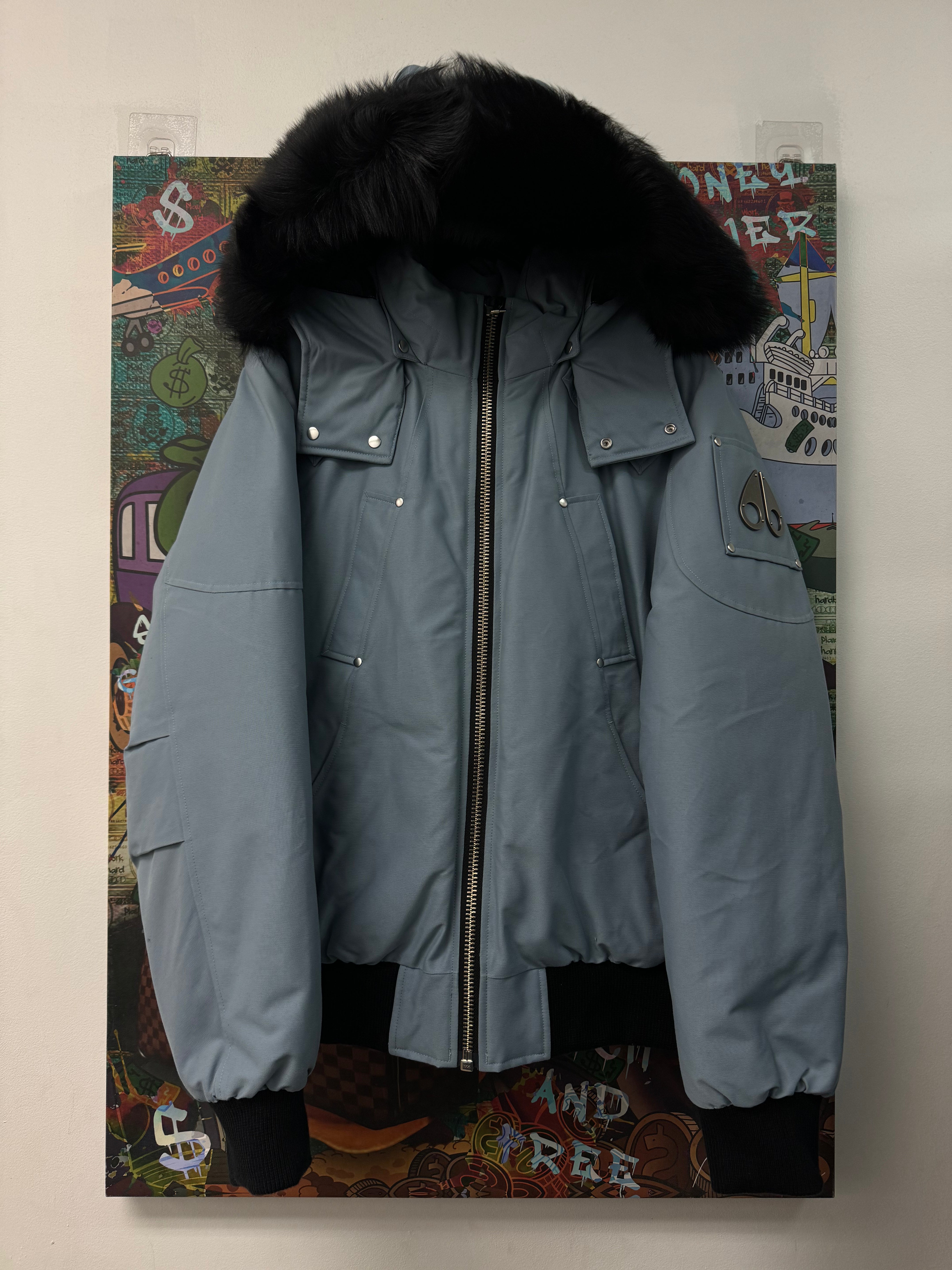 Moose Knuckles Babystone Ballistic Bomber Jacket