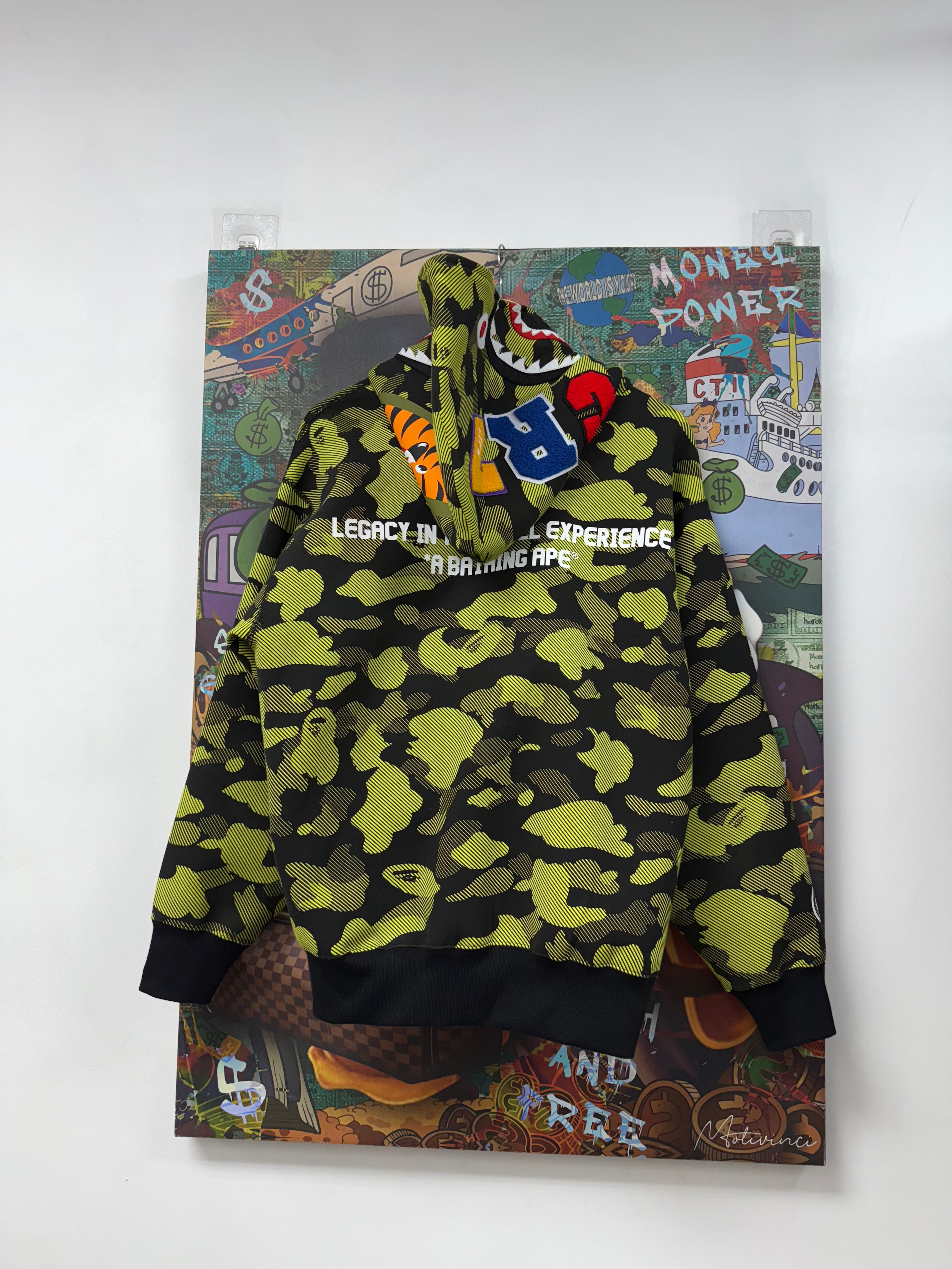 BAPE Black Neon CR7 Shark Zip Up