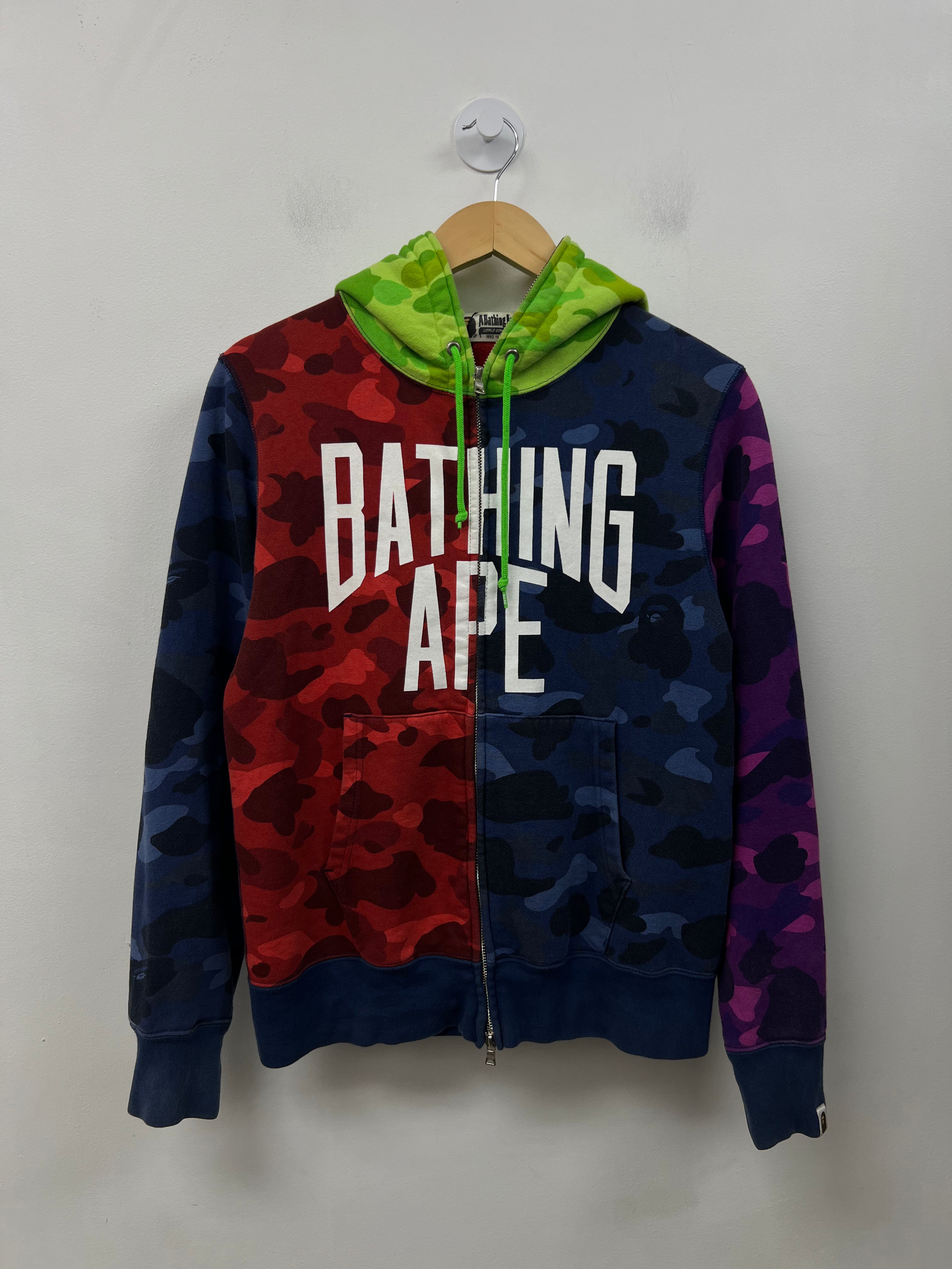 BAPE Multi Color Block ABA Zip Up
