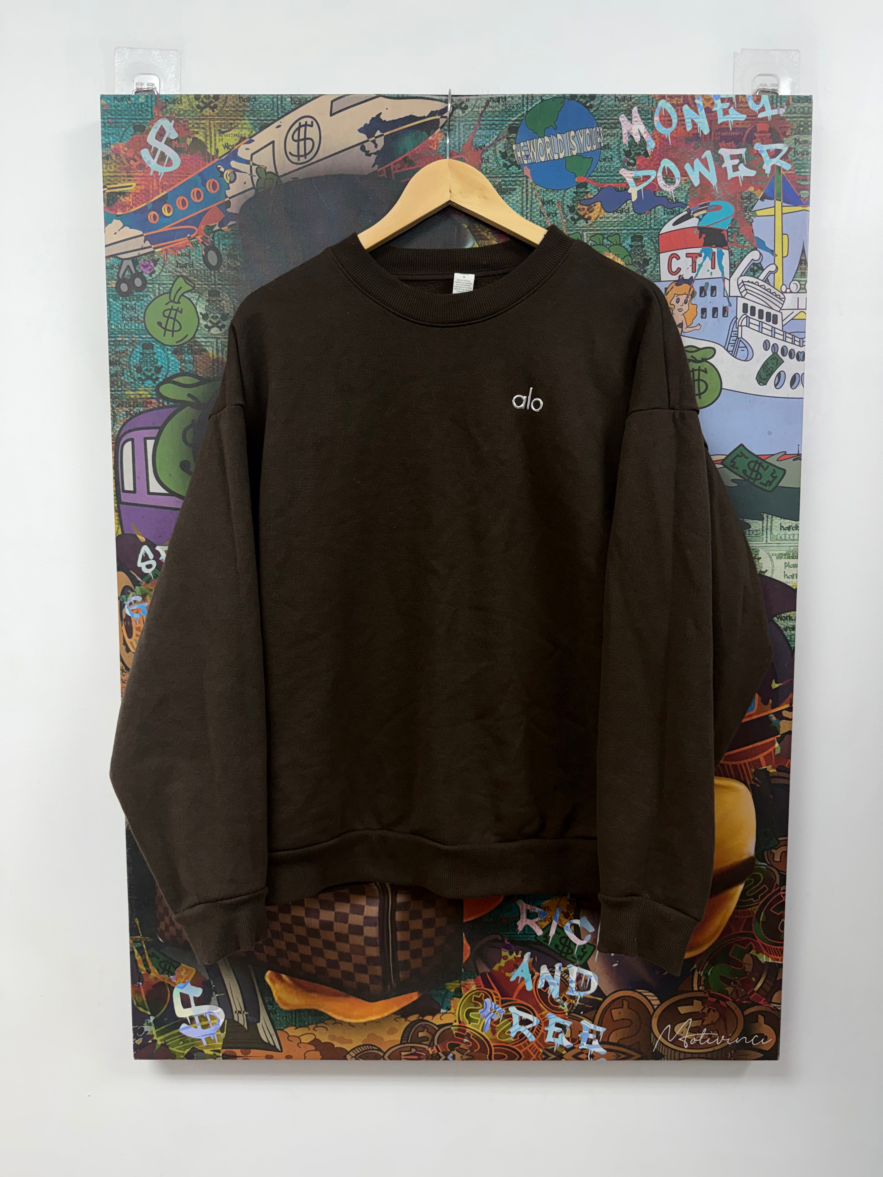 ALO Brown Accolade Crewneck