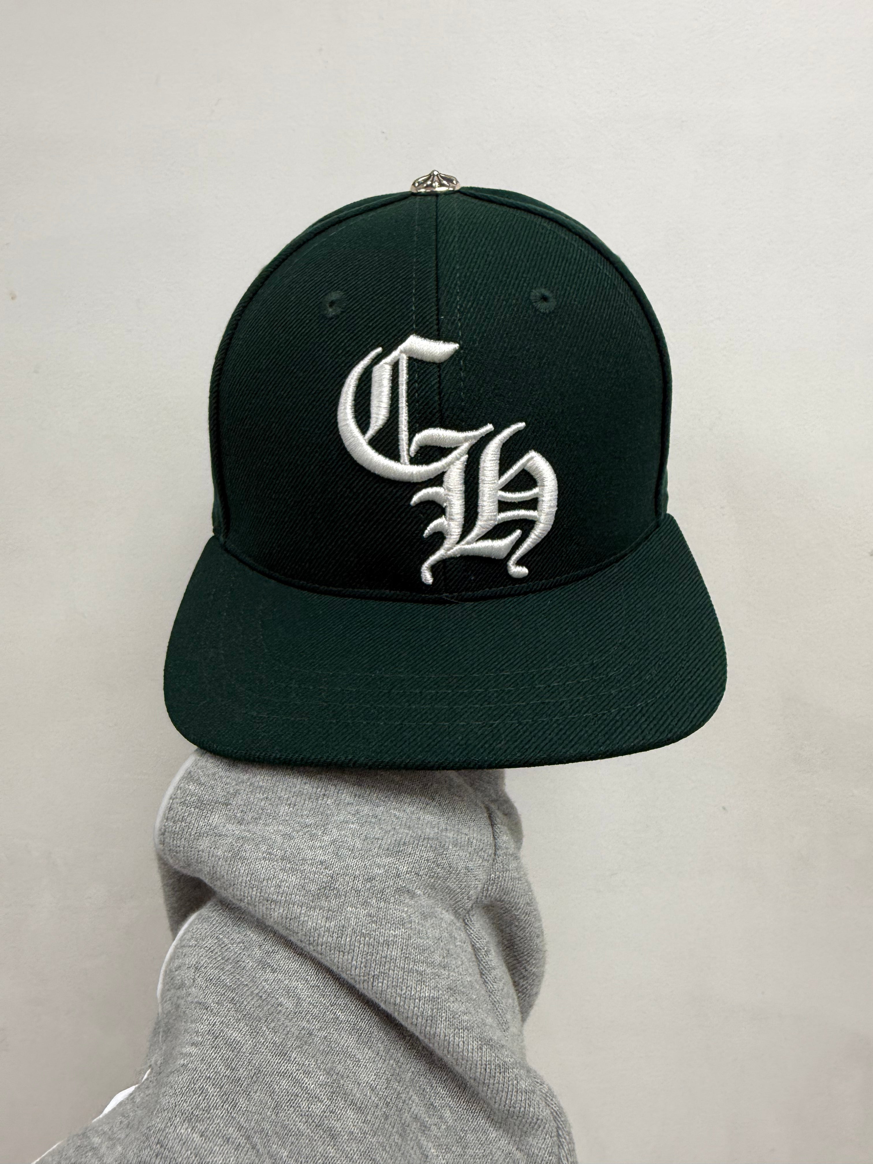 Chrome Hearts Green White CH Baseball Hat