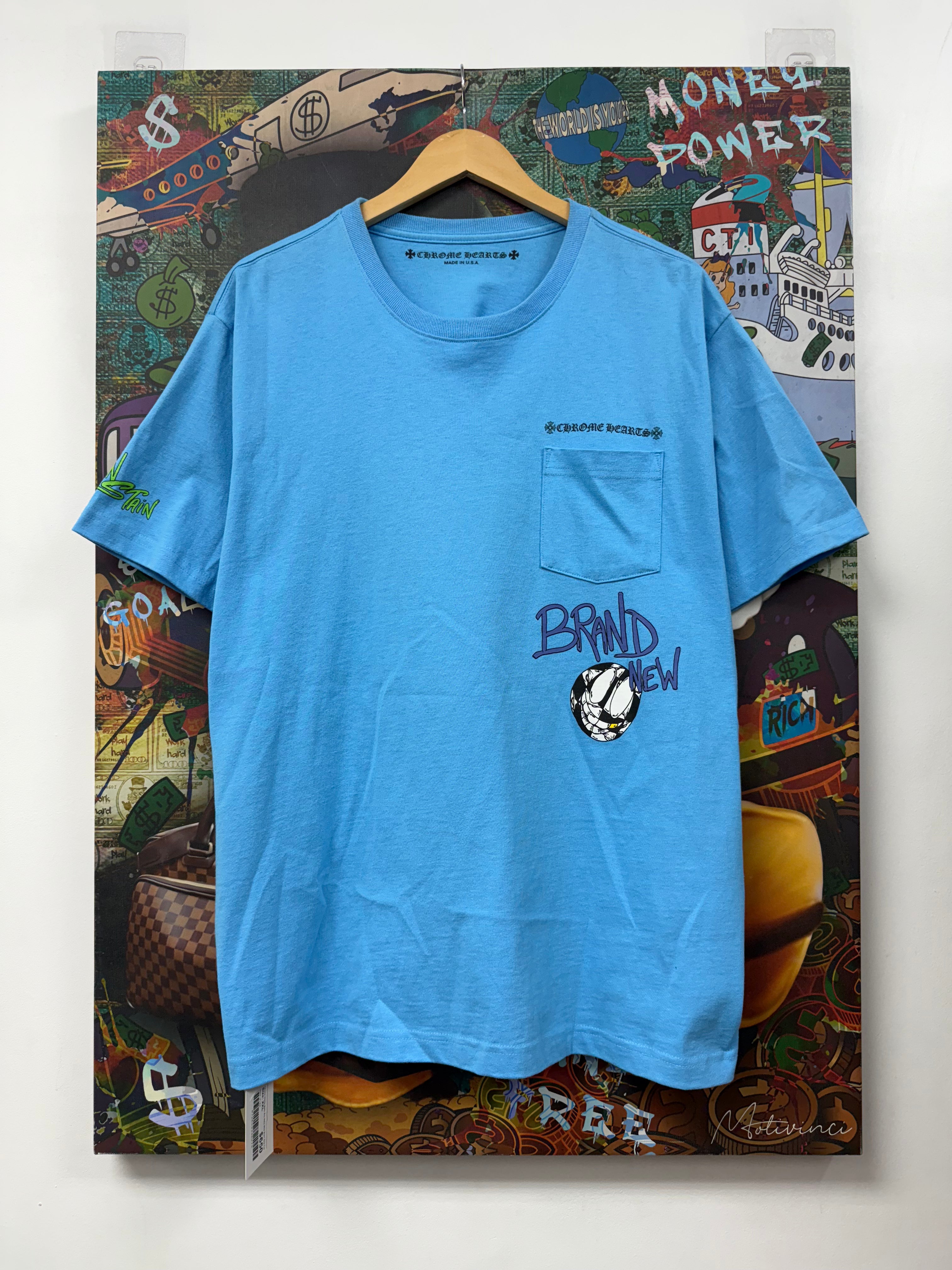Chrome Hearts Matty Boy Baby Blue Brain New Tee