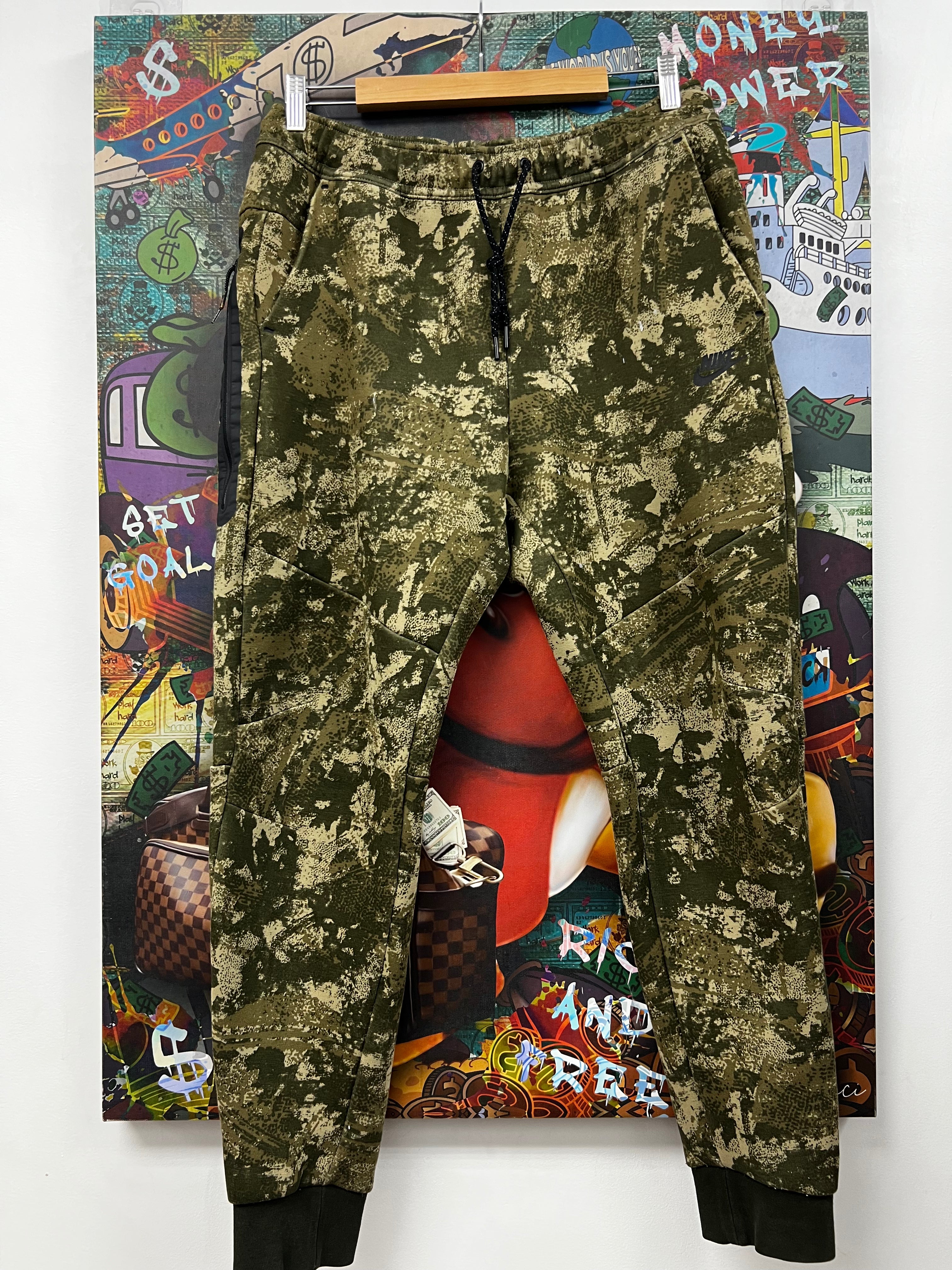 Nike Green Camo Tech Sweats