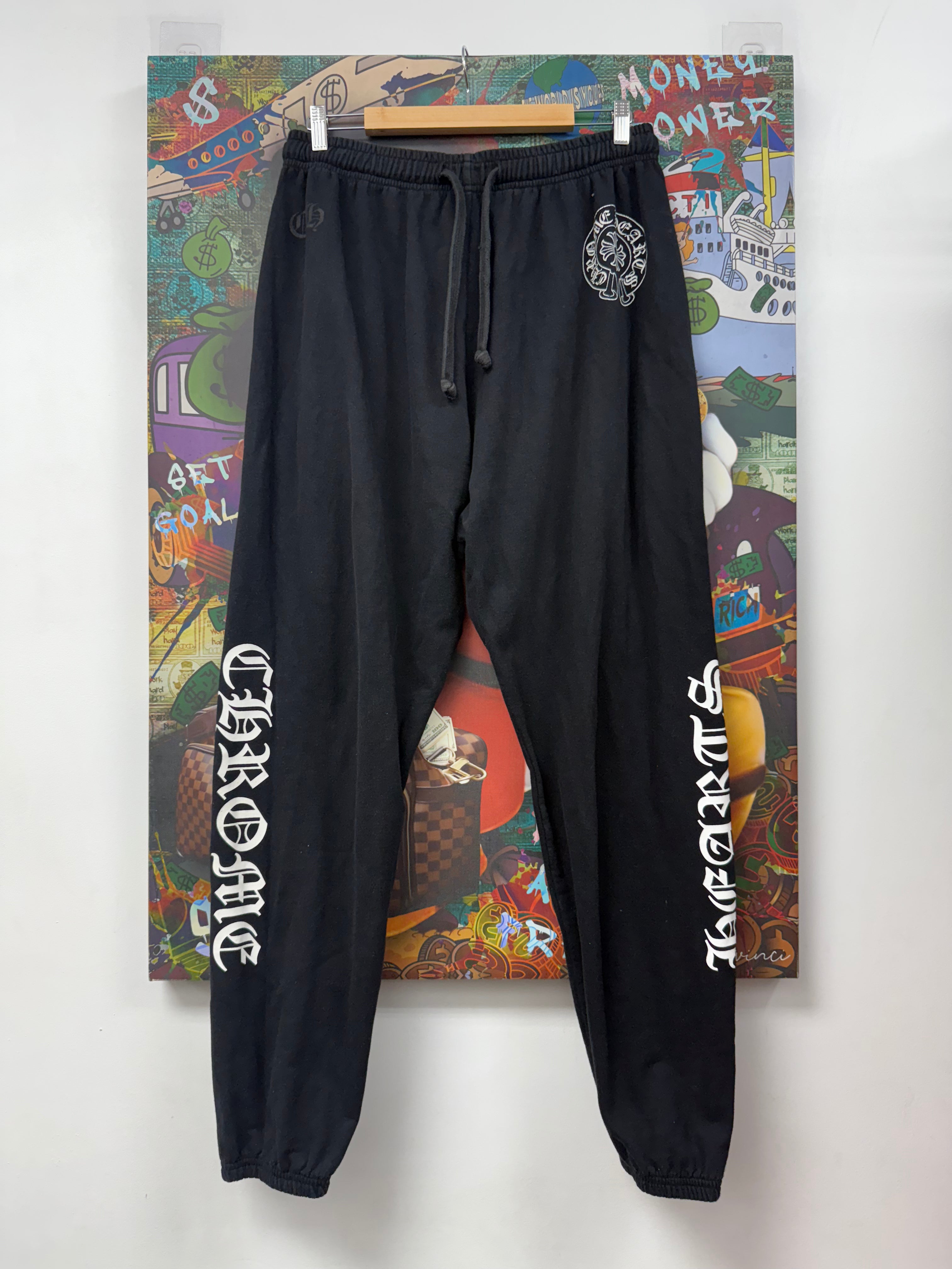 Chrome Hearts Black Horseshoe No Pockets Sweats