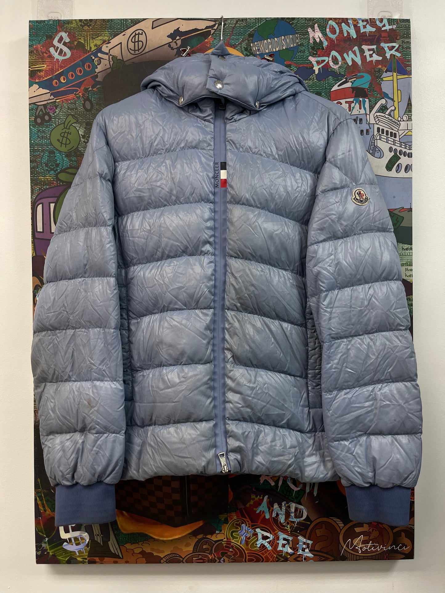Moncler Baby Blue Maya Jacket Used 3 N/A