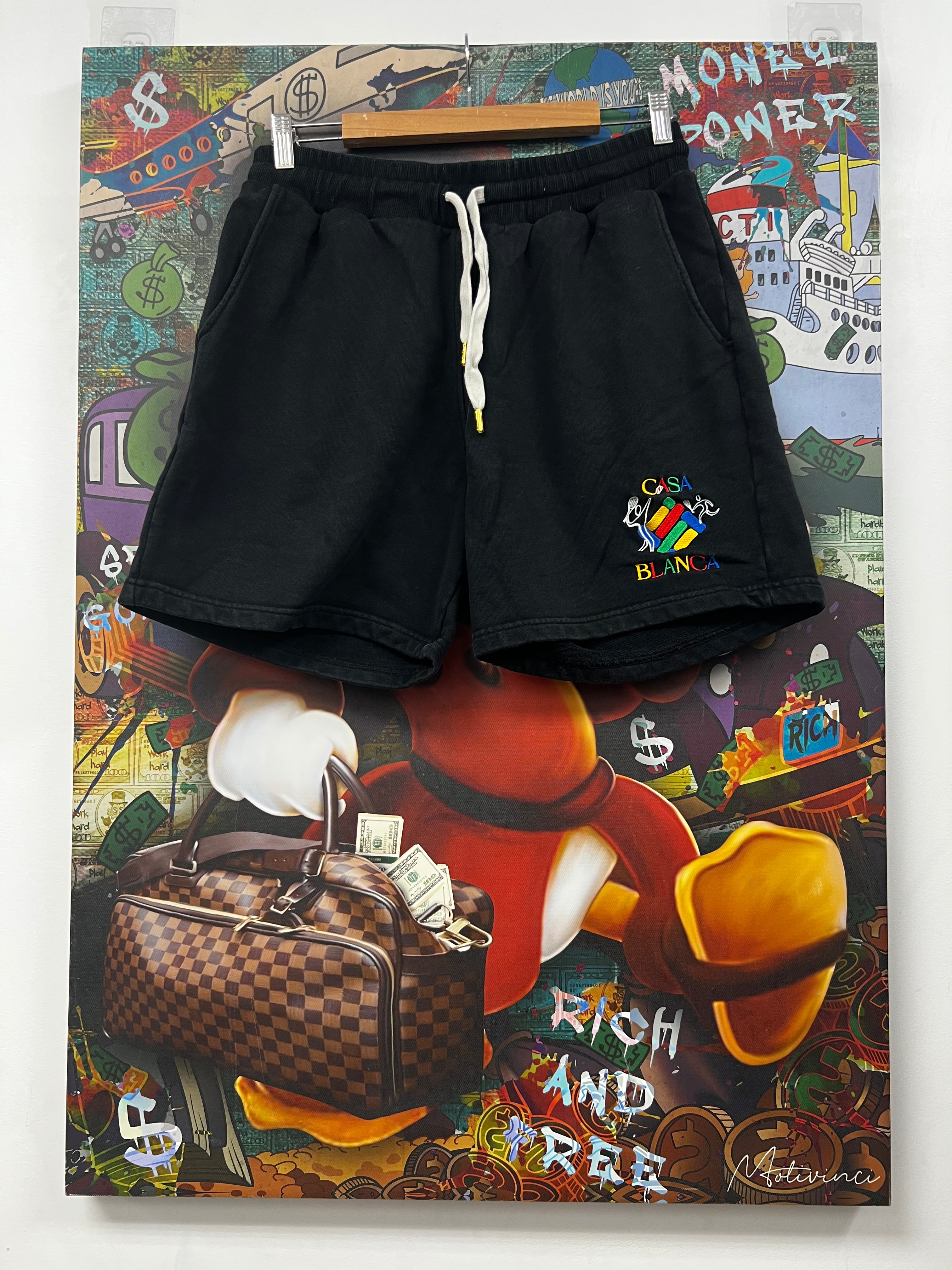 Casablanca Embroidered Sweat Shorts