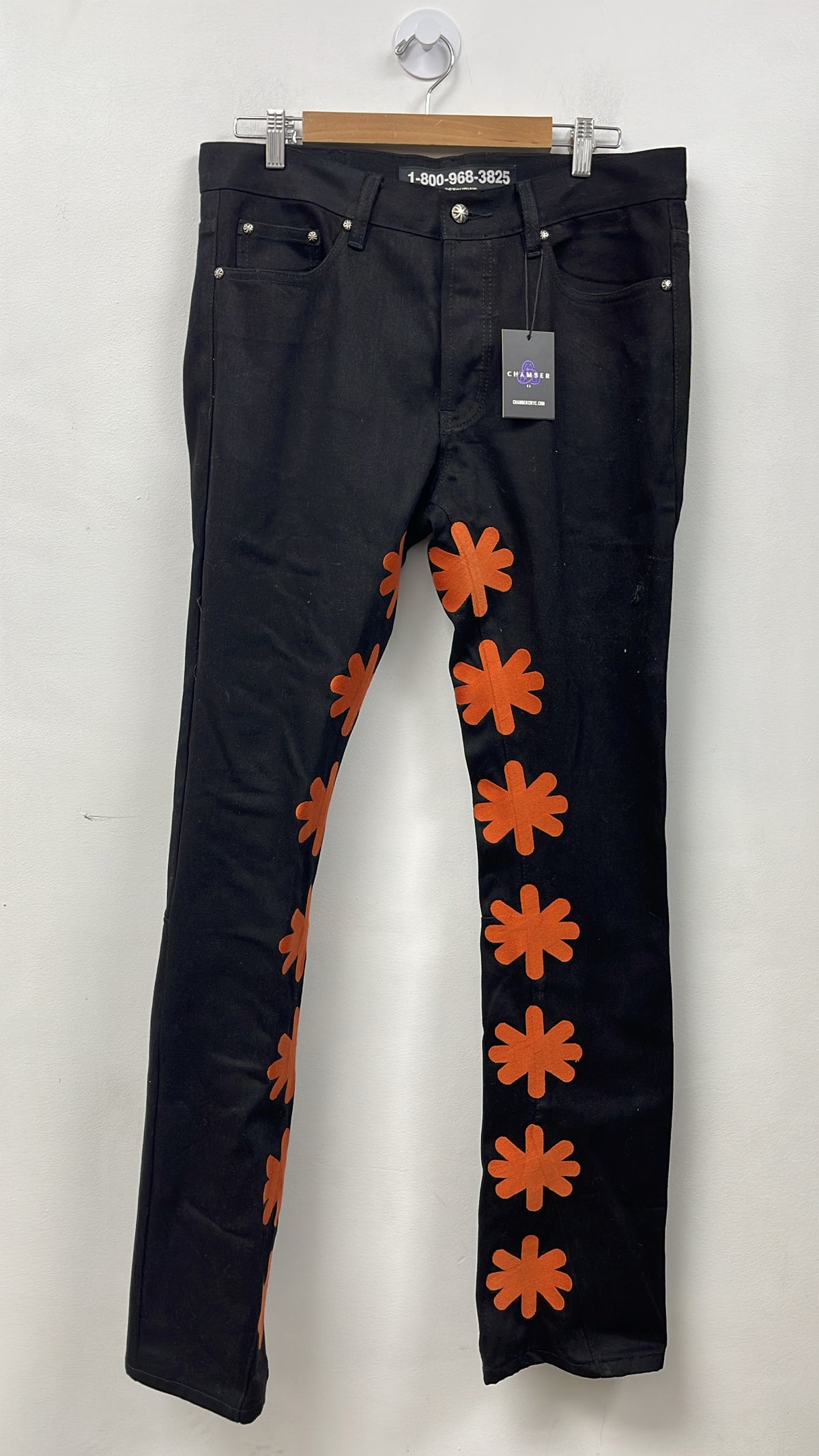 LOSTSHDWS Black Orange Jeans