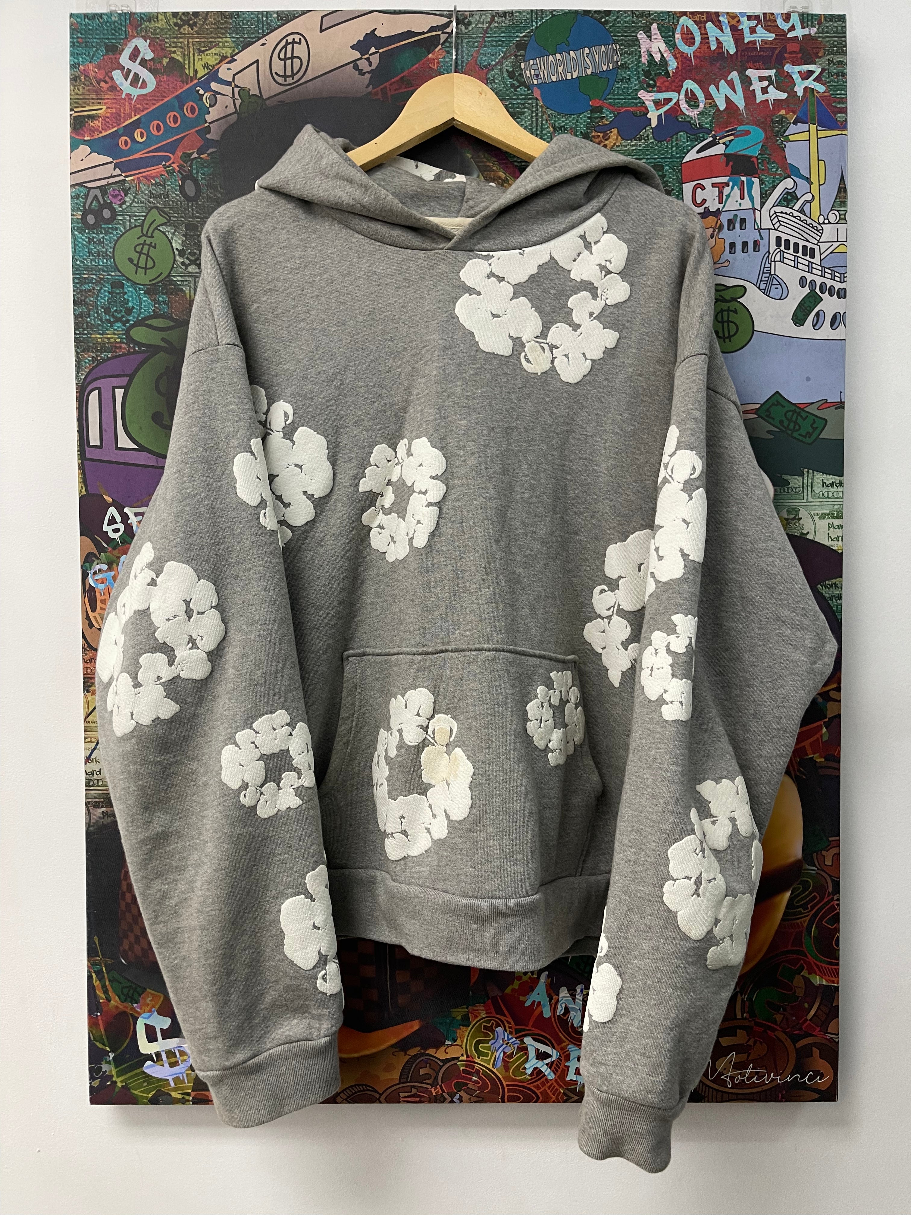 Denim Tears Grey Wreath (Stained Wreath Not Hoodie) Hoodie