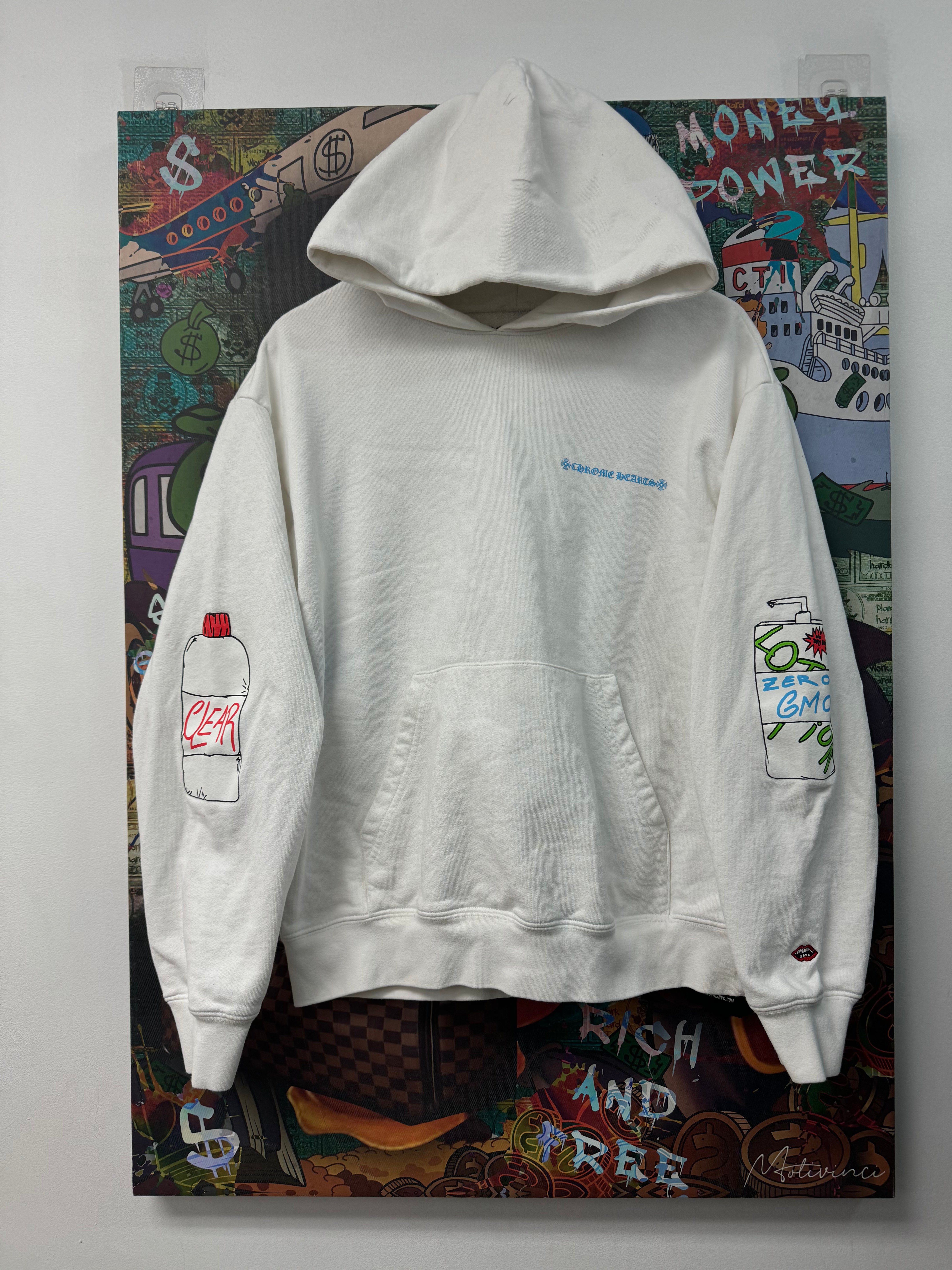 Chrome Hearts Matty Boy White Retro Cycle Hoodie