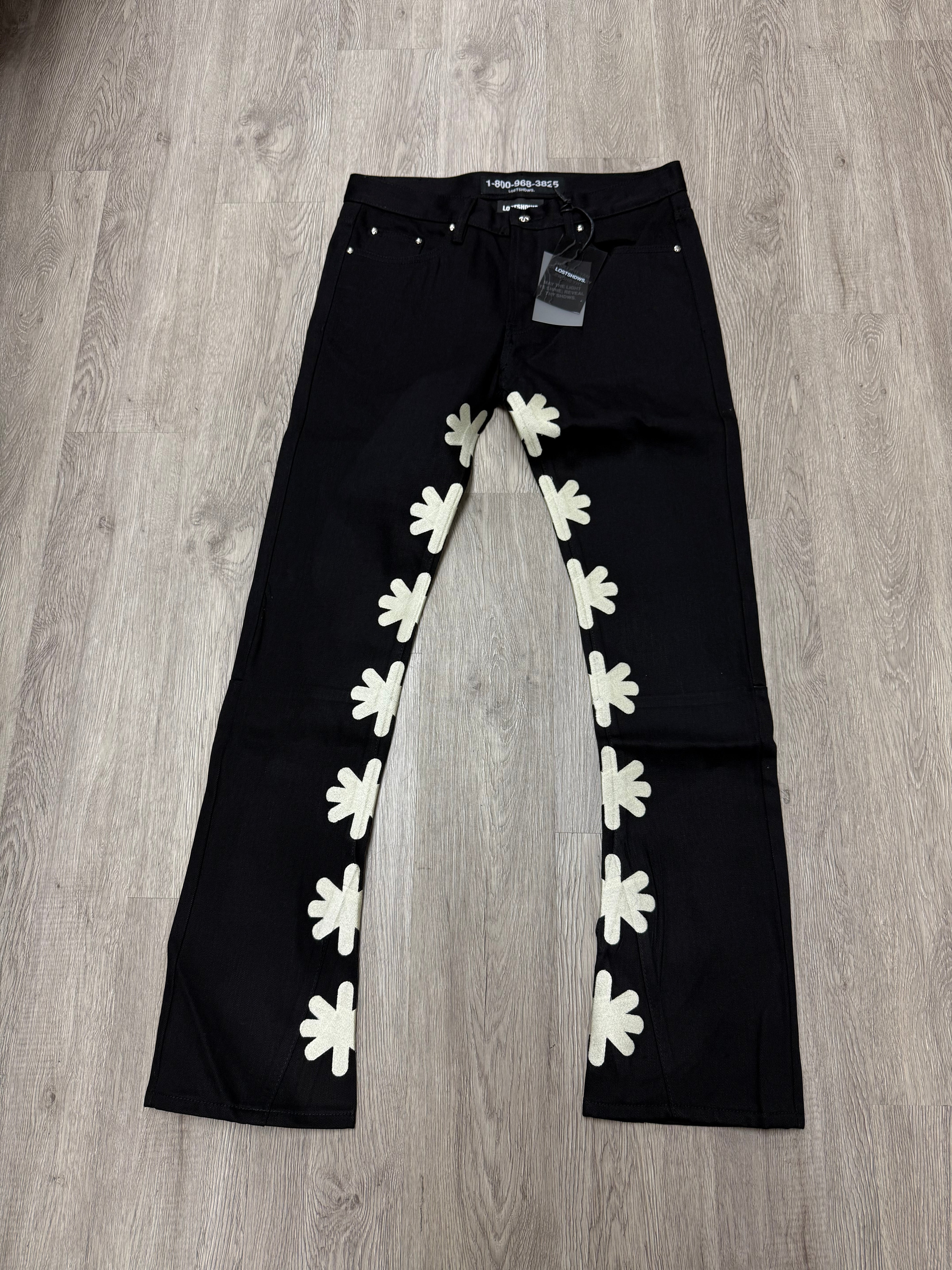LostSHDWS Denim Black Bone Jeans (28-40) New