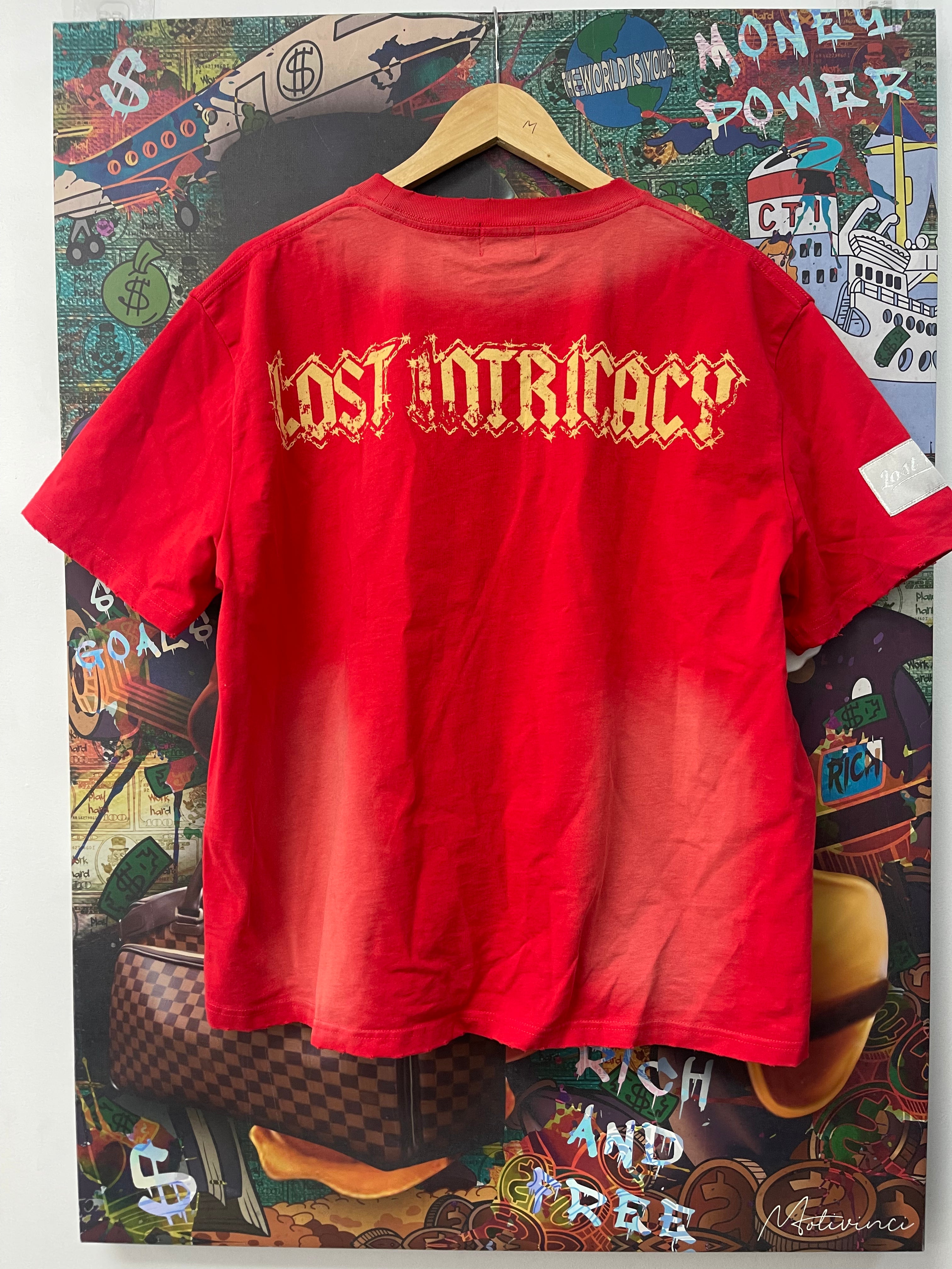 Lost Intricacy Red Rhinestone Tee