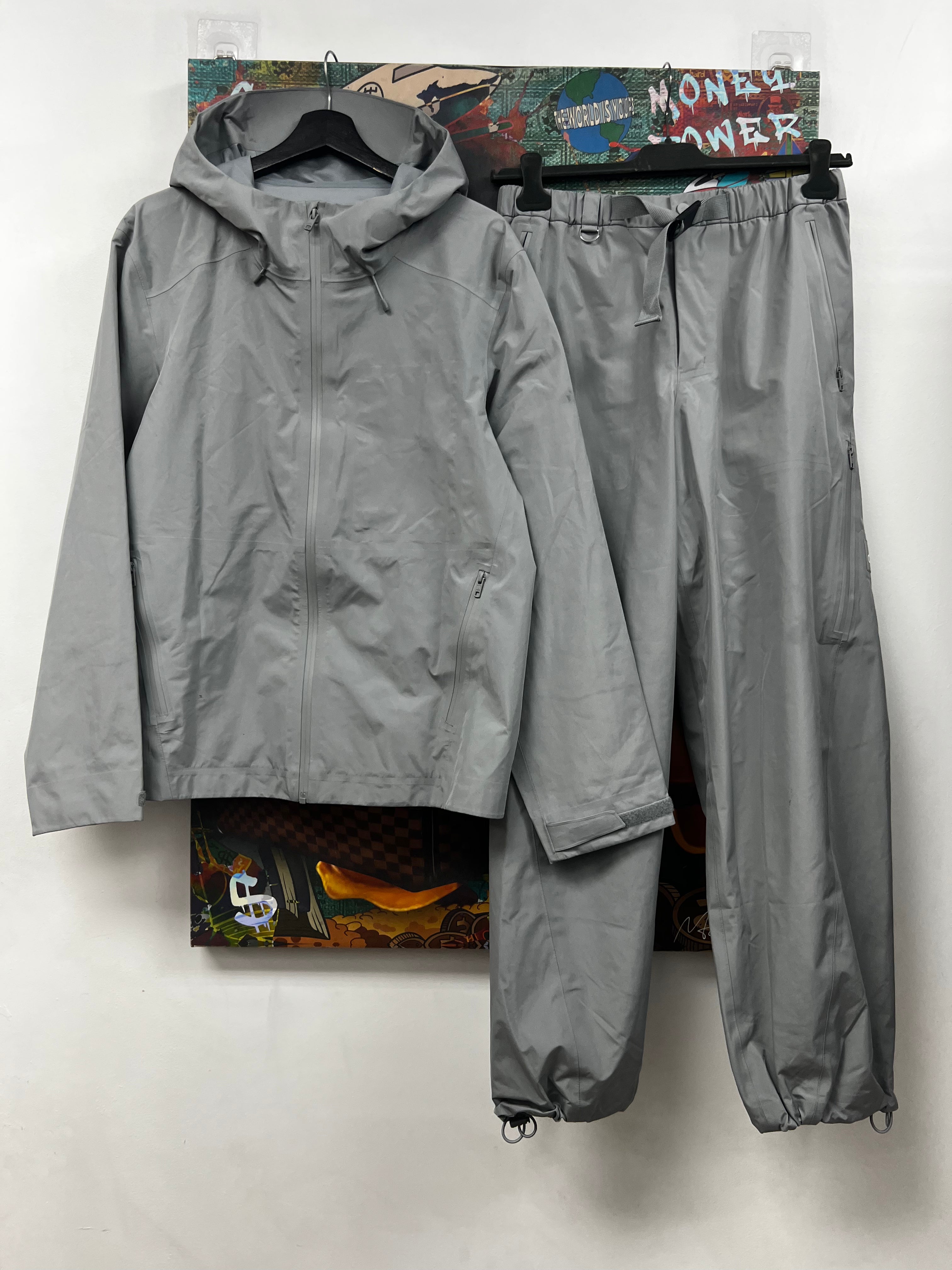 ALO Grey Wind Breaker Track Suit