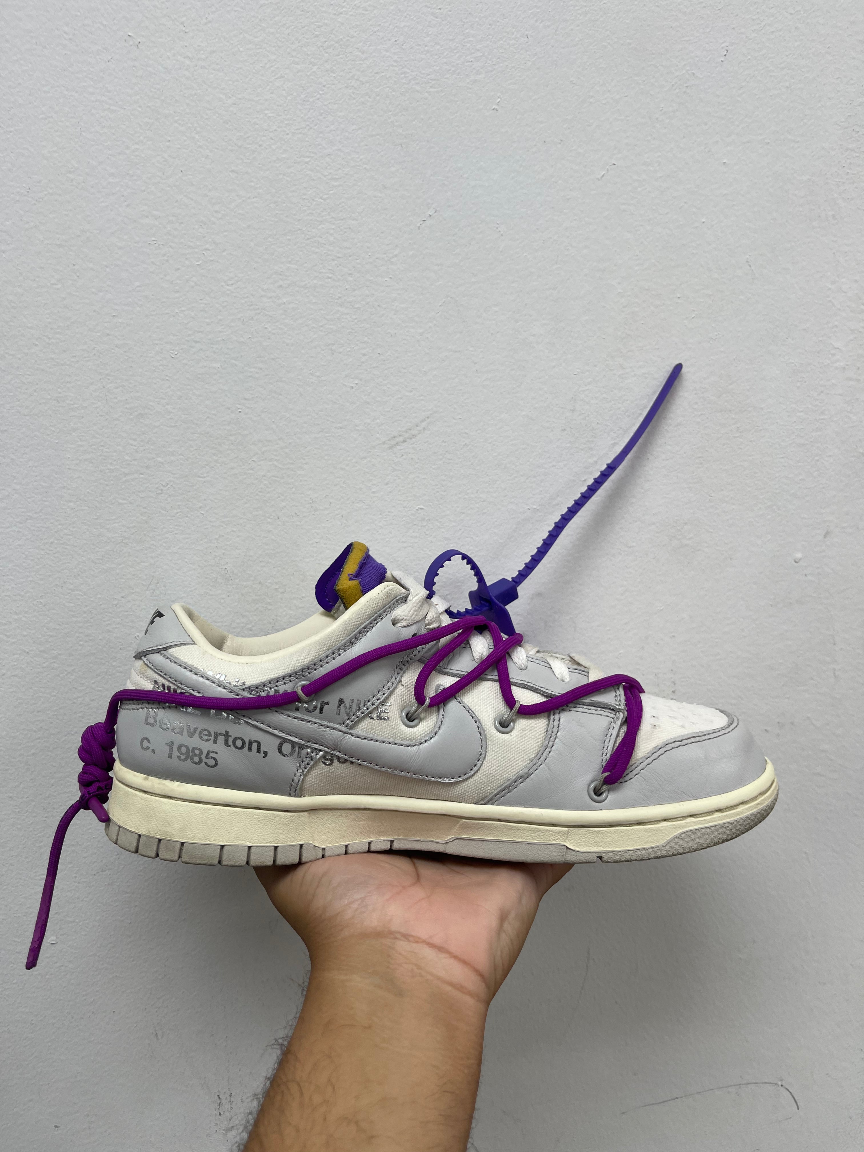Nike x Off White Dunk Low Lot 28 Sneakers