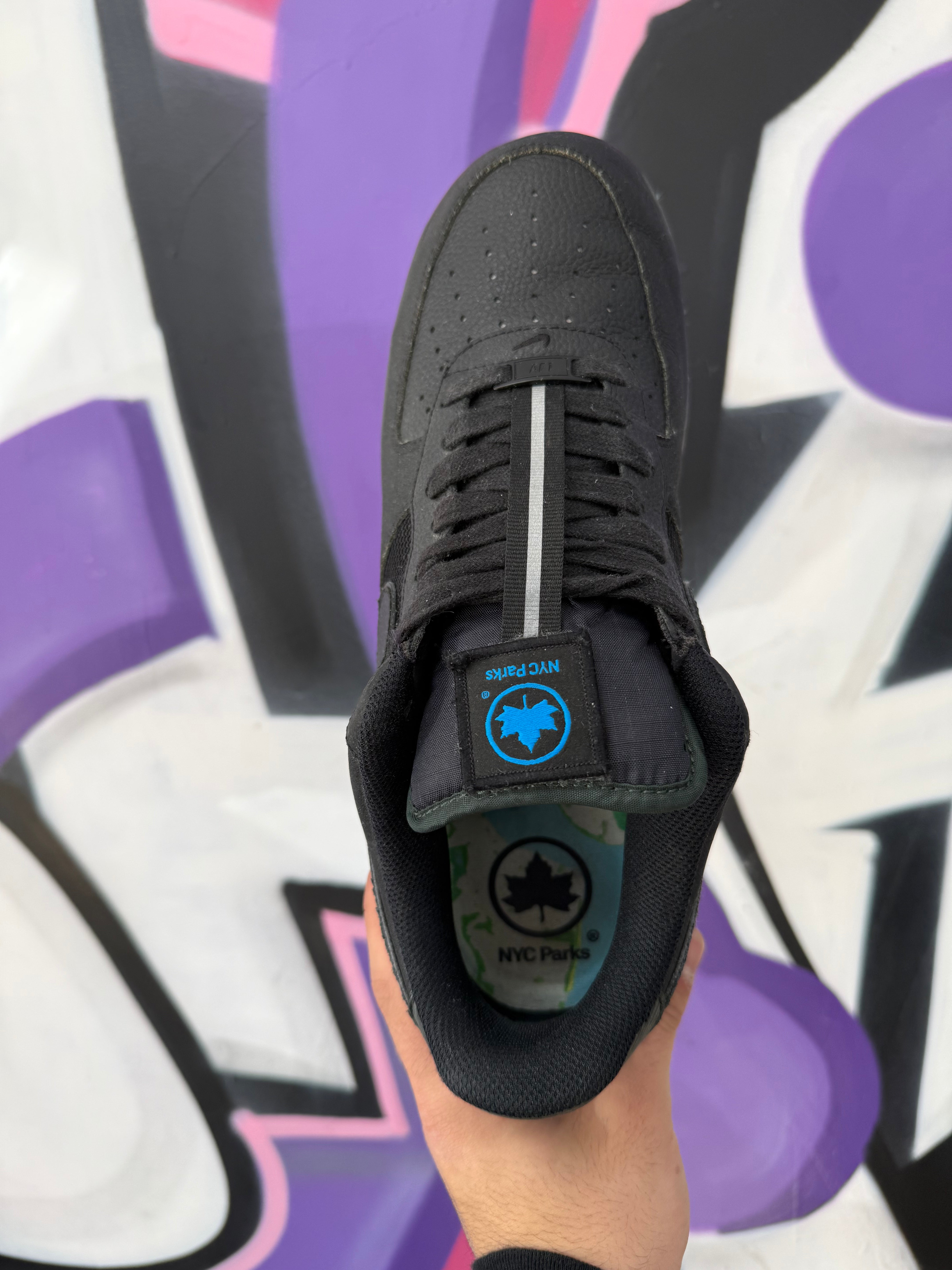 Nike AF1 Black NYC Parks Sneakers