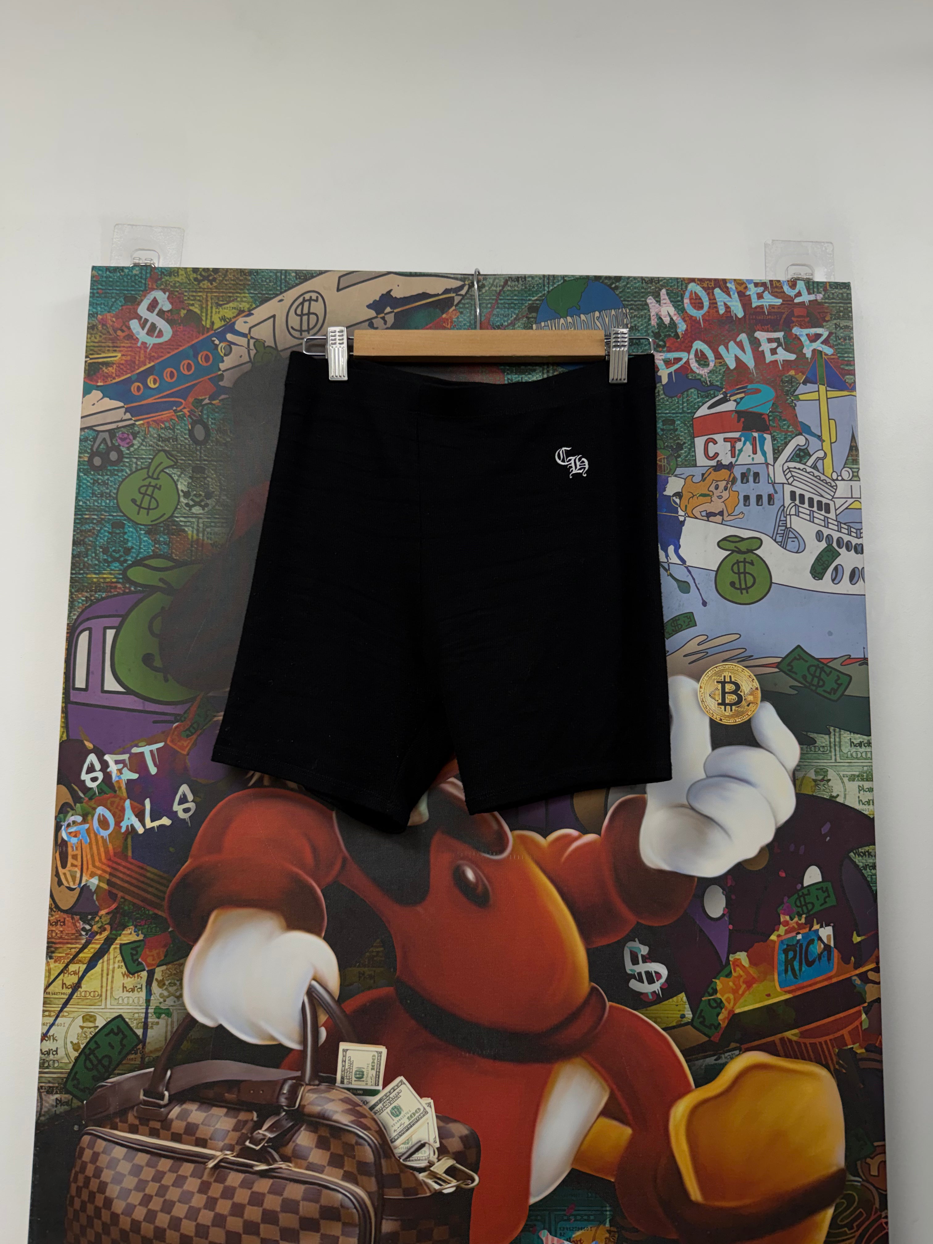 Chrome Hearts Black Female Cycling Shorts