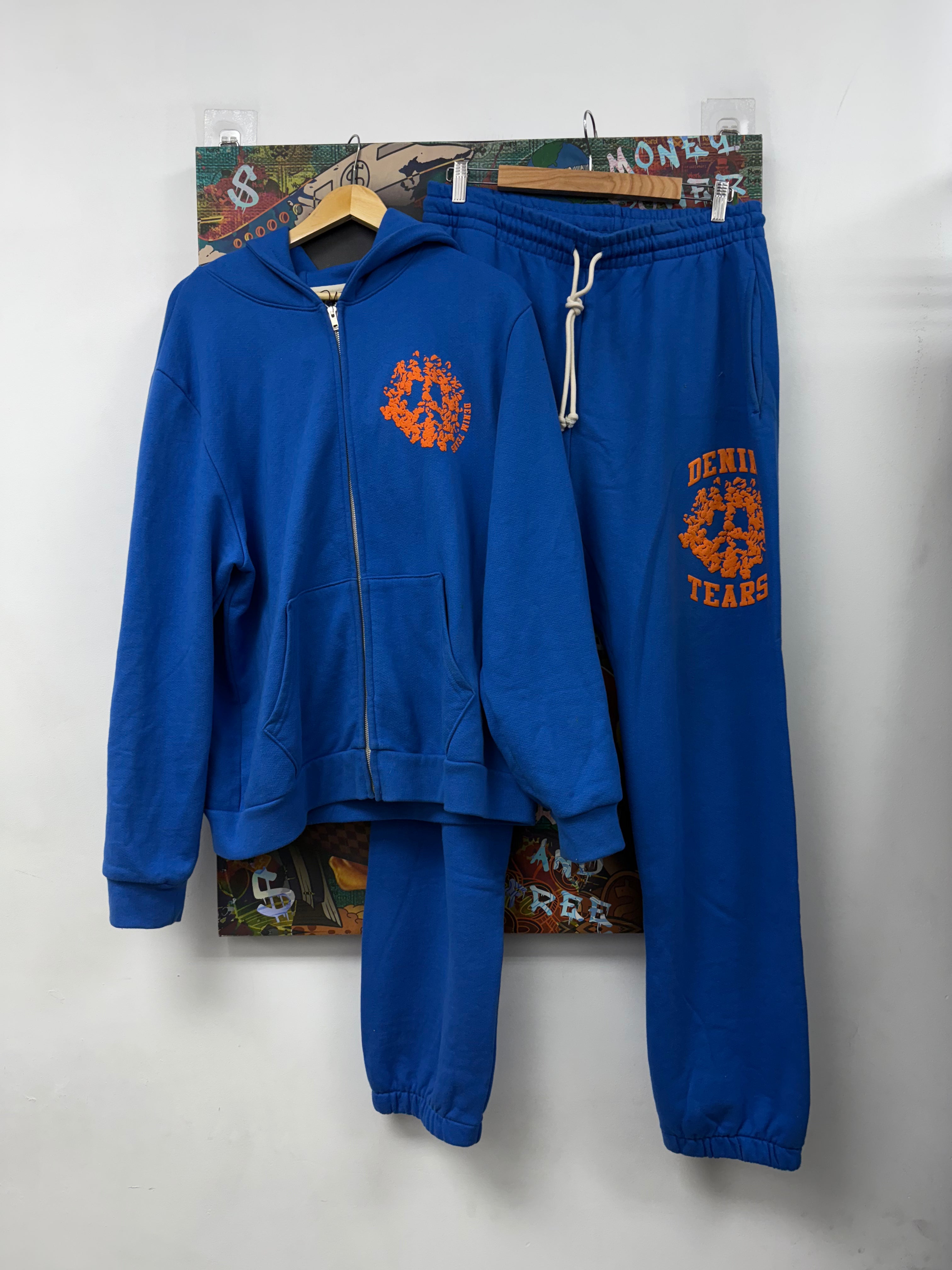 Denim Tears University Blue Orange Sweatsuit