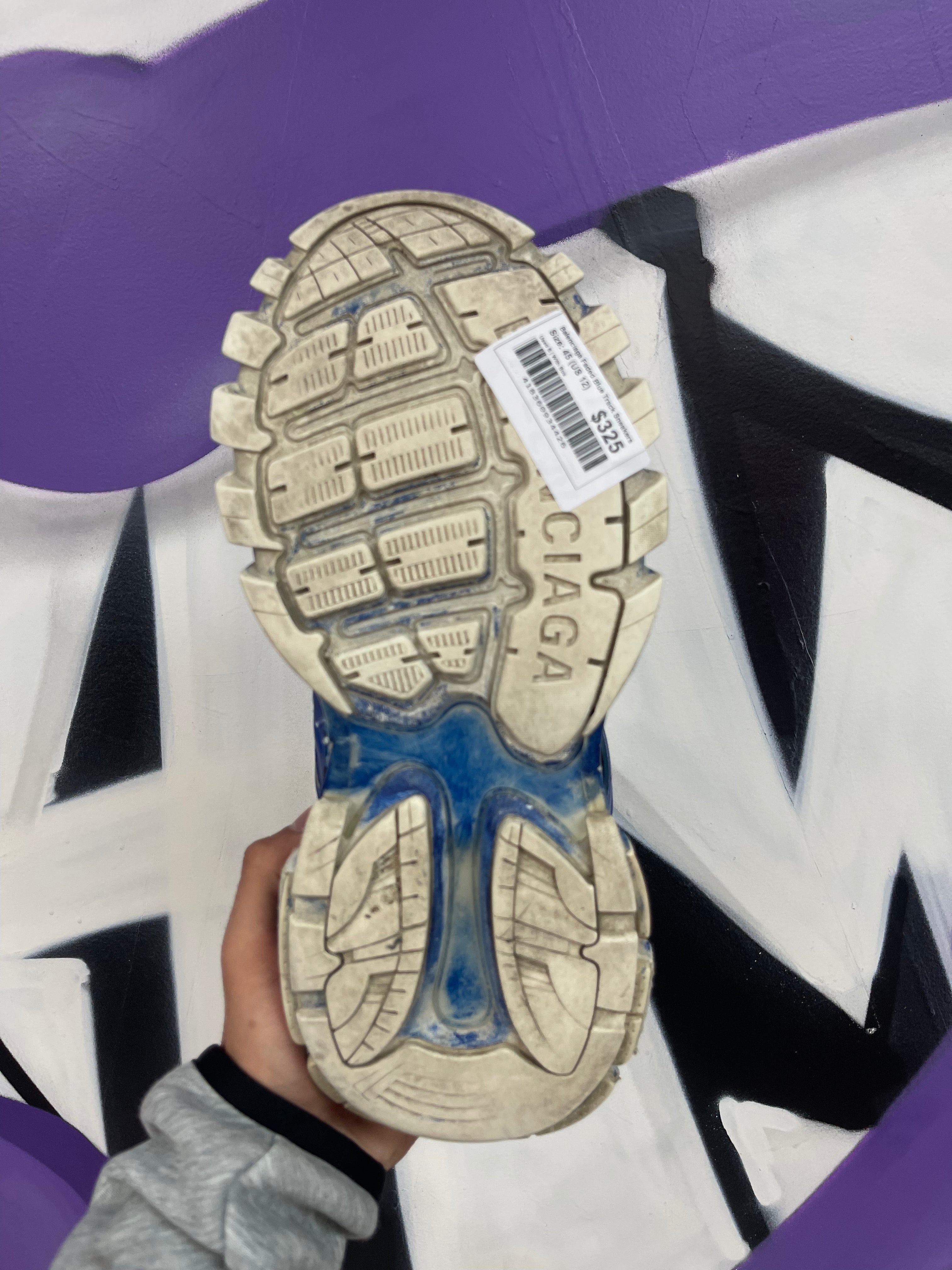 Balenciaga Faded Blue Track Sneakers