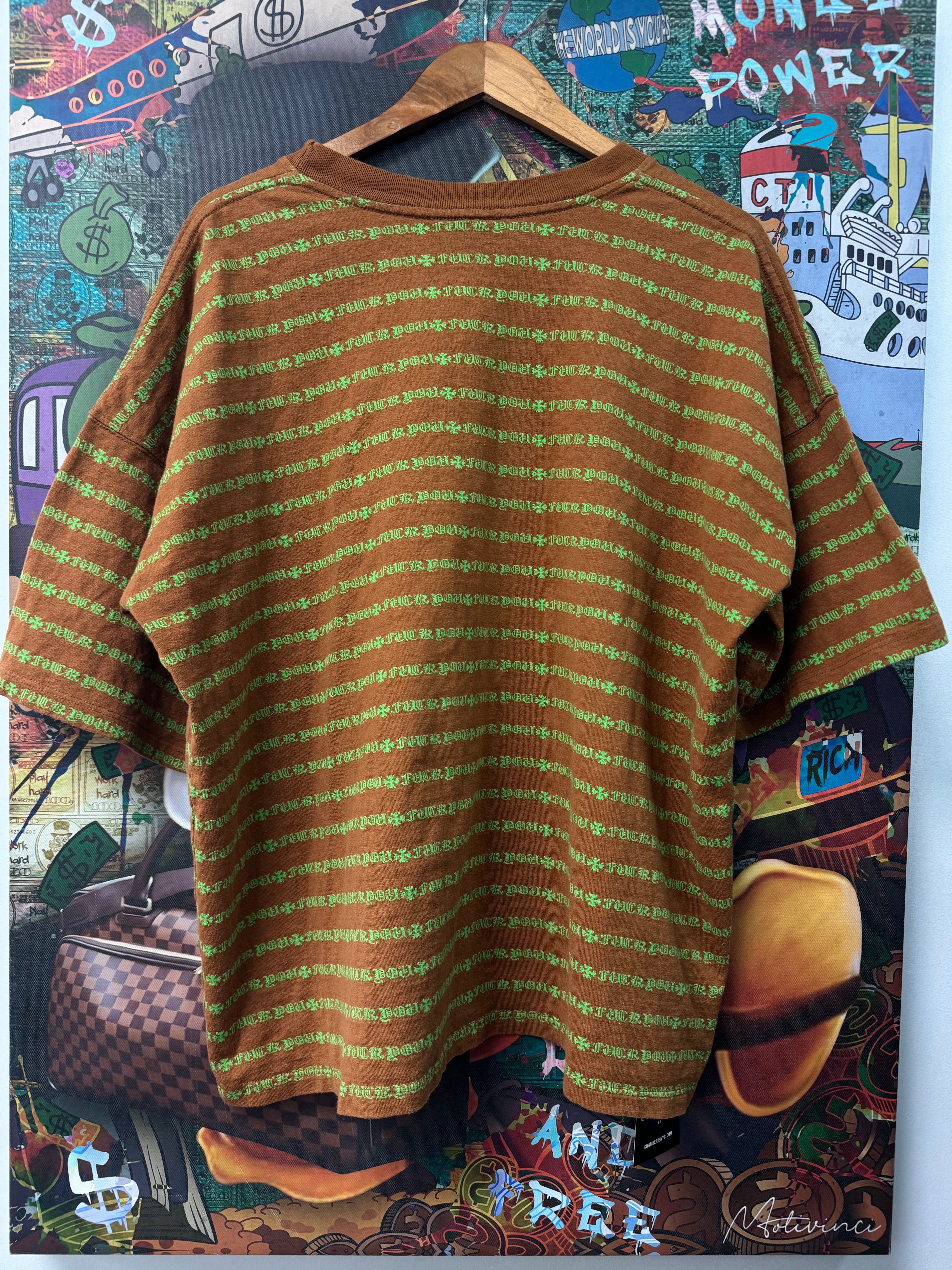 Chrome Hearts Brown Green Teen From Mars Tee