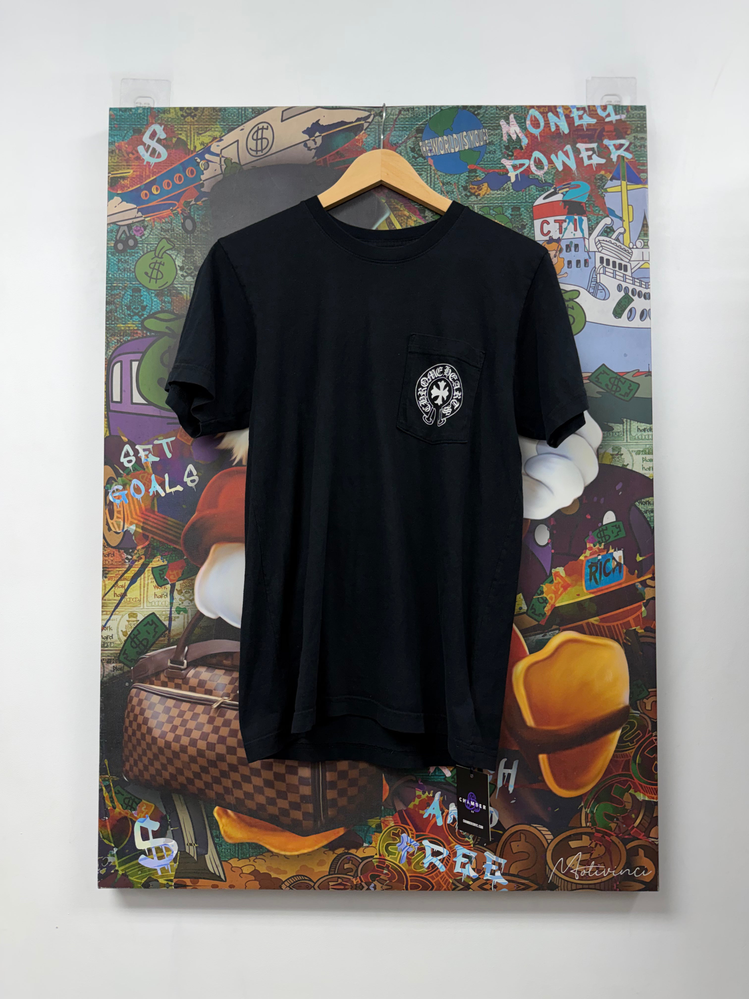 Chrome Hearts Black Red Eye Chart Tee