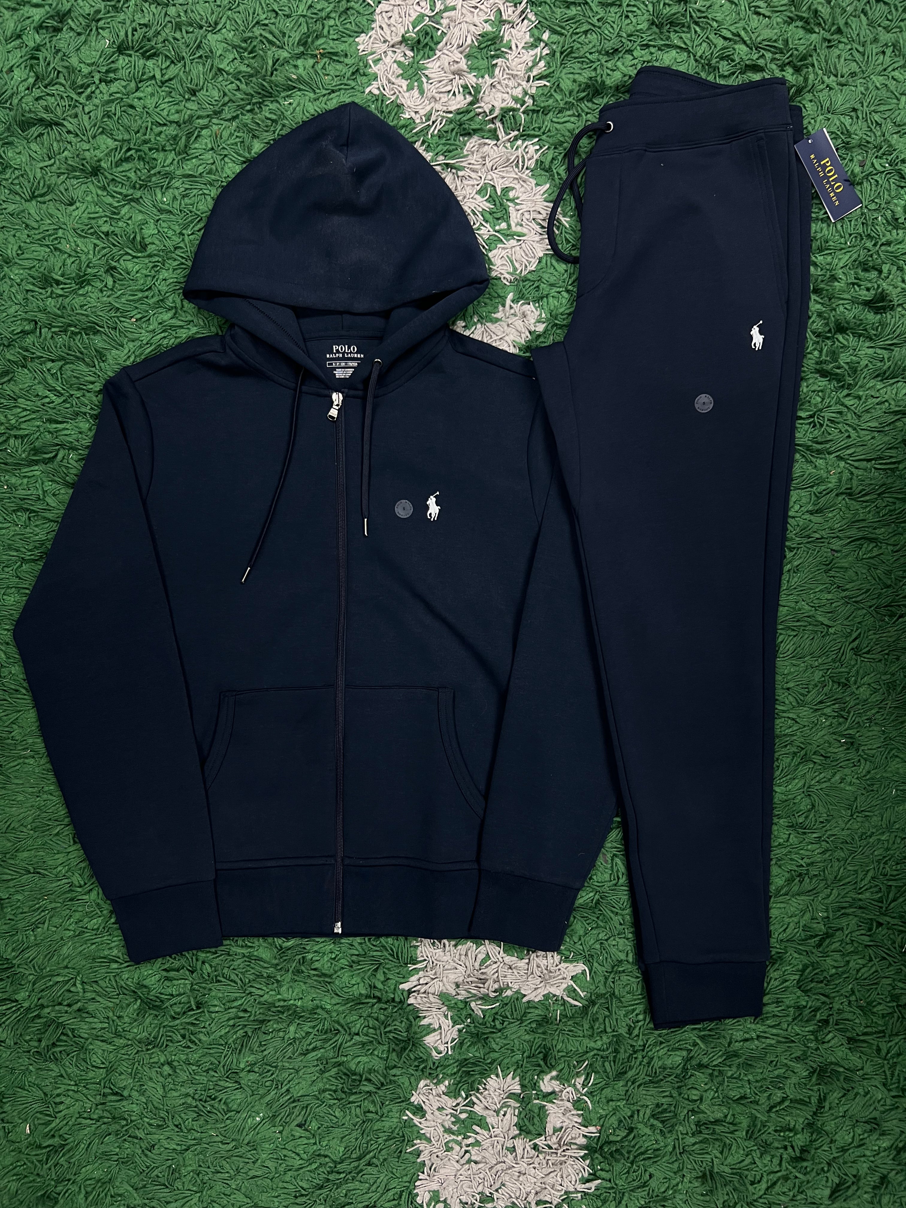 Polo Navy White Tech Sweatsuit