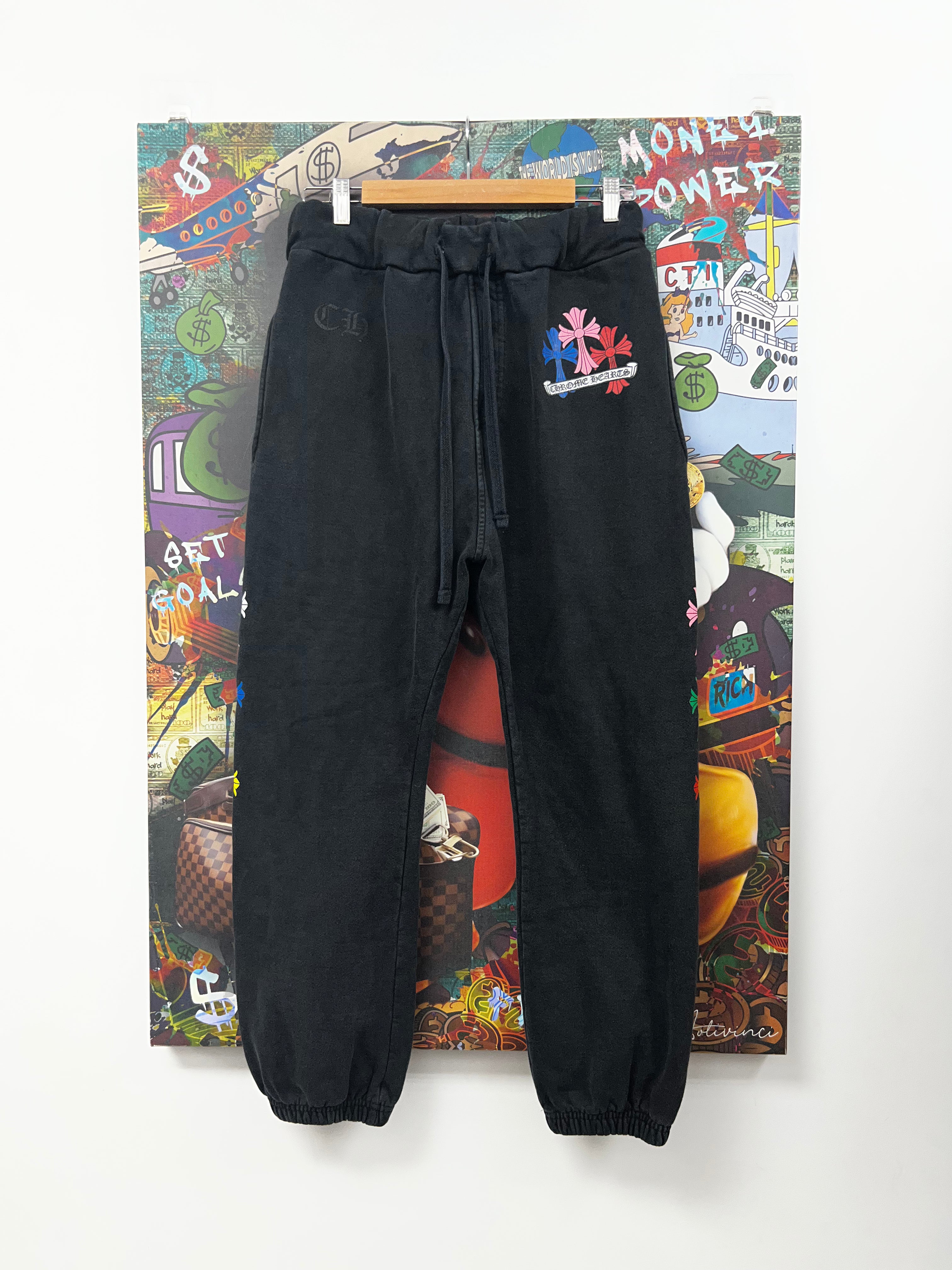 Chrome Hearts Black Multi Cross Sweats