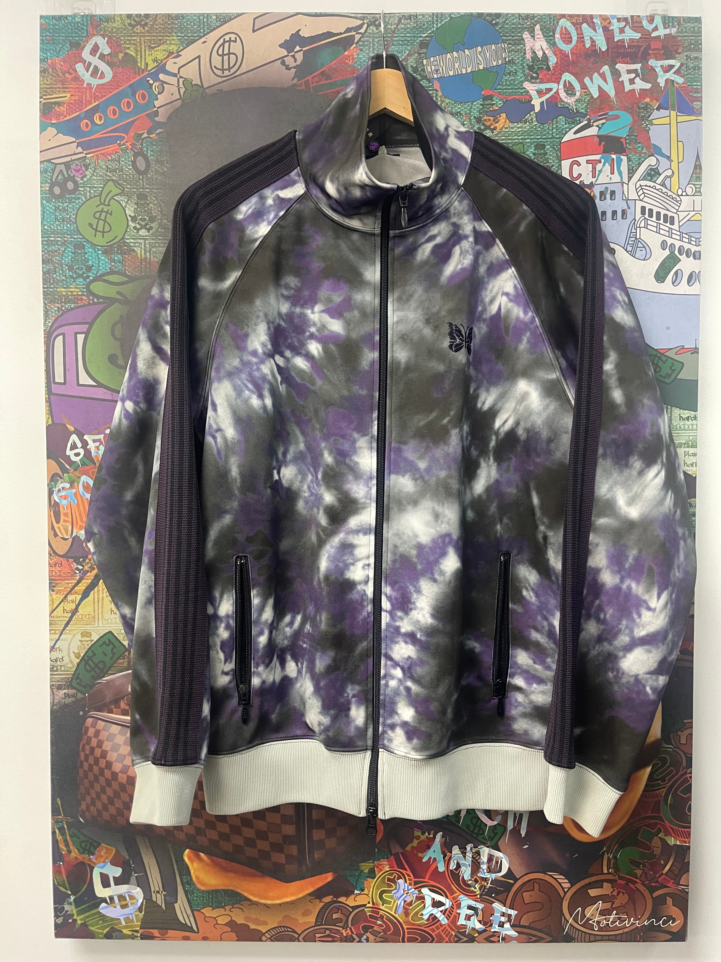 Needles Purple Tie Dye Track Jacket