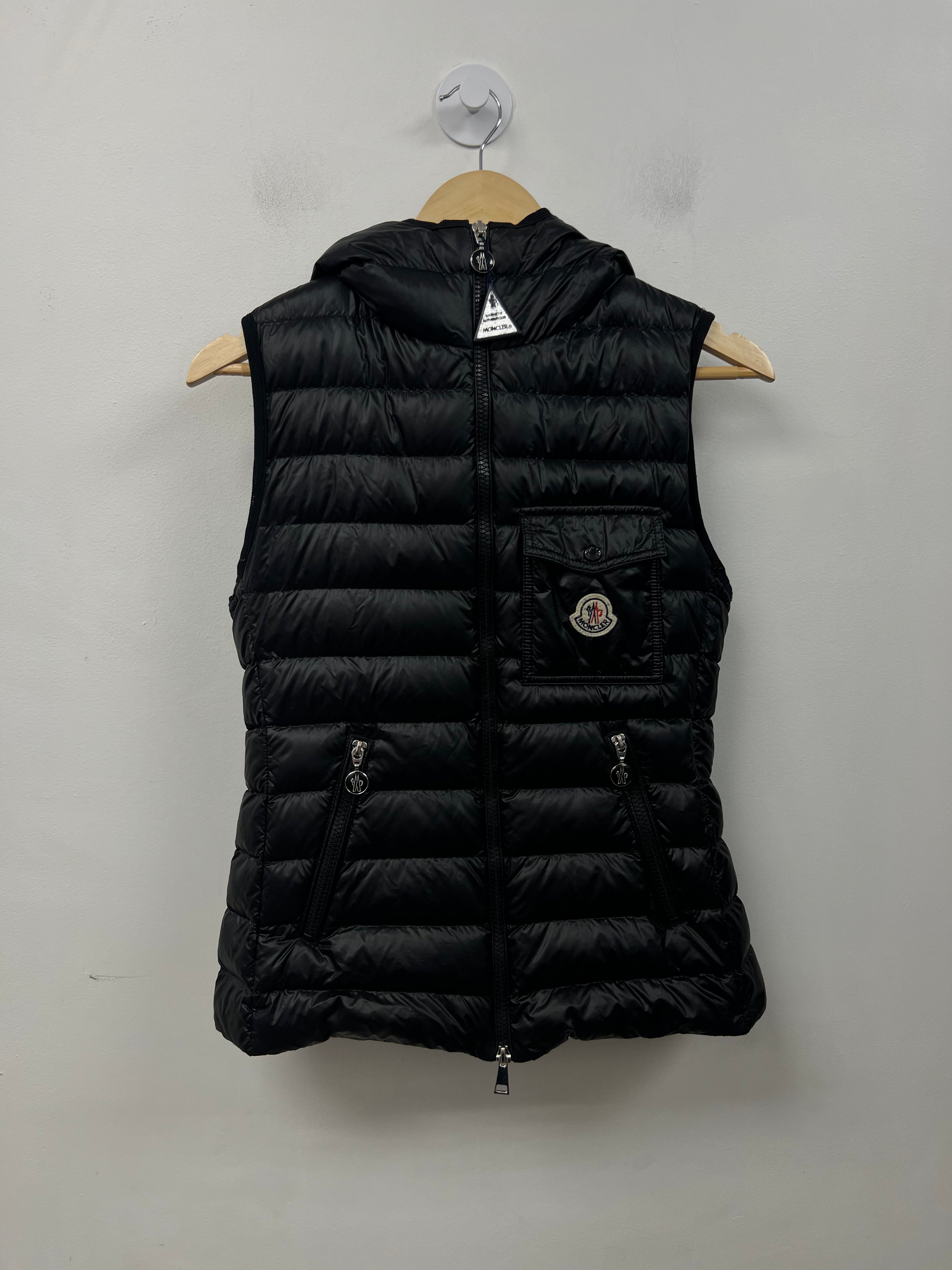Moncler Black Glygos (Women's) Puffer Vest