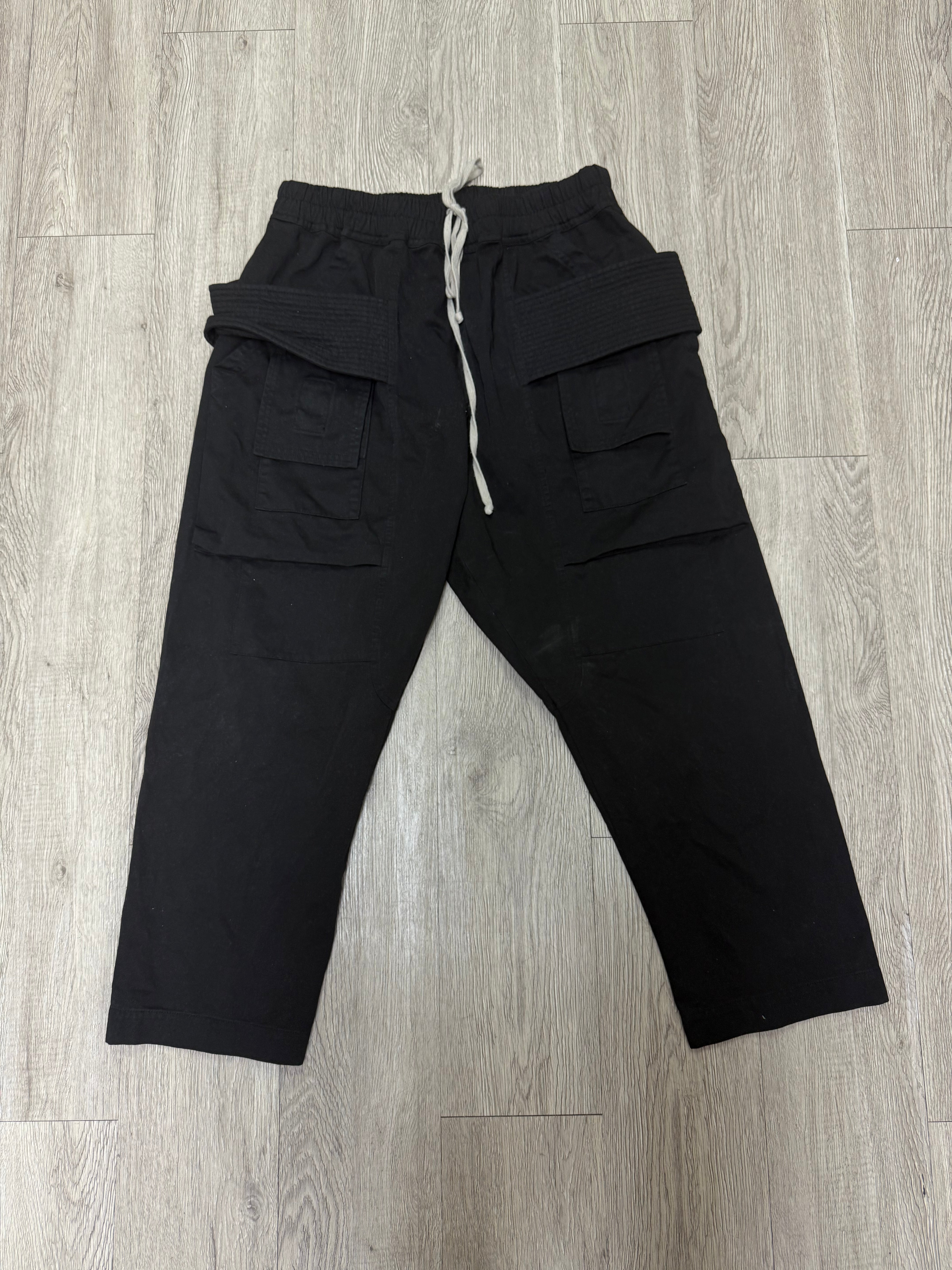 Rick Owens Black Creatch 3/4 Shorts