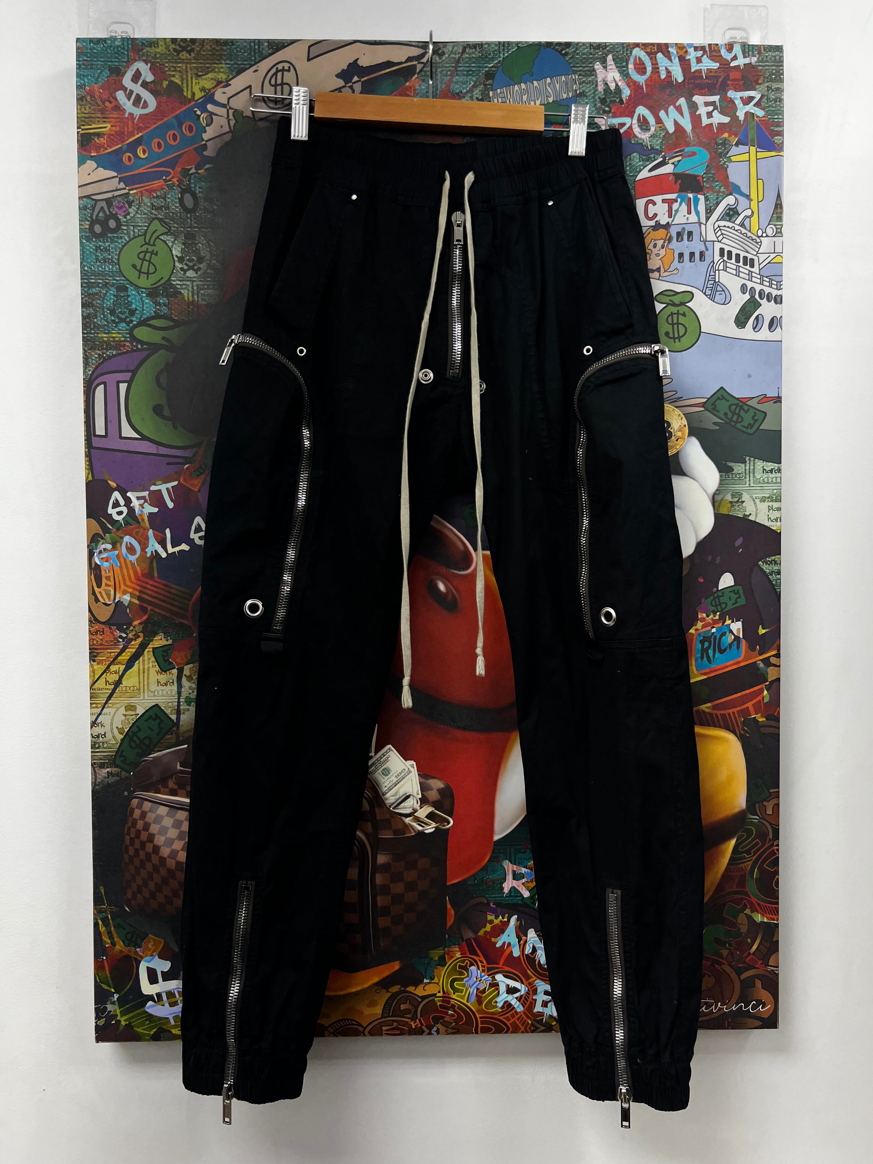 Rick Owens Black Bauhaus Cargo Pants