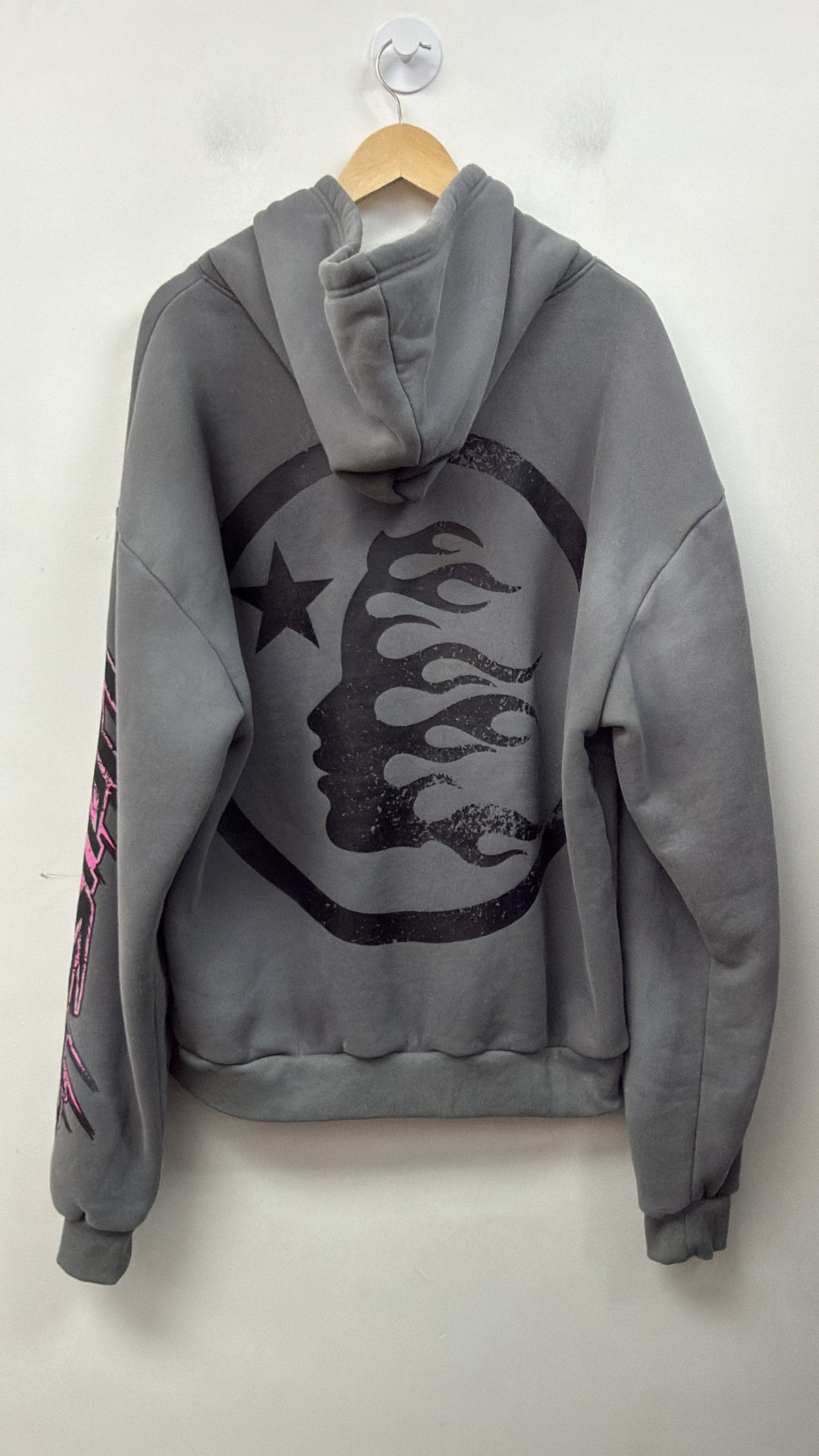 Hellstar Grey Pink Future Hoodie