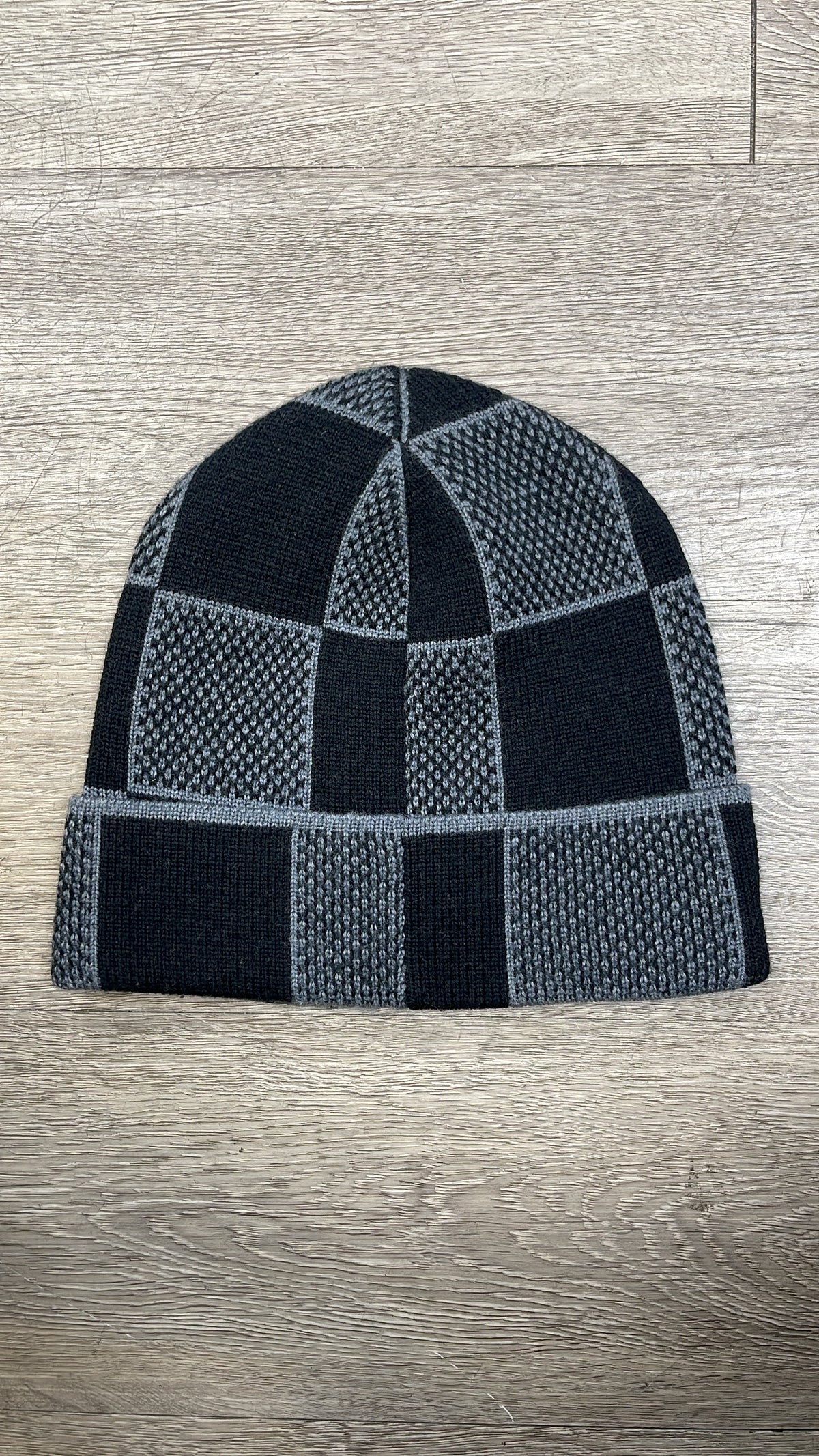 Louis Vuitton Black Damier Heritage Beanie