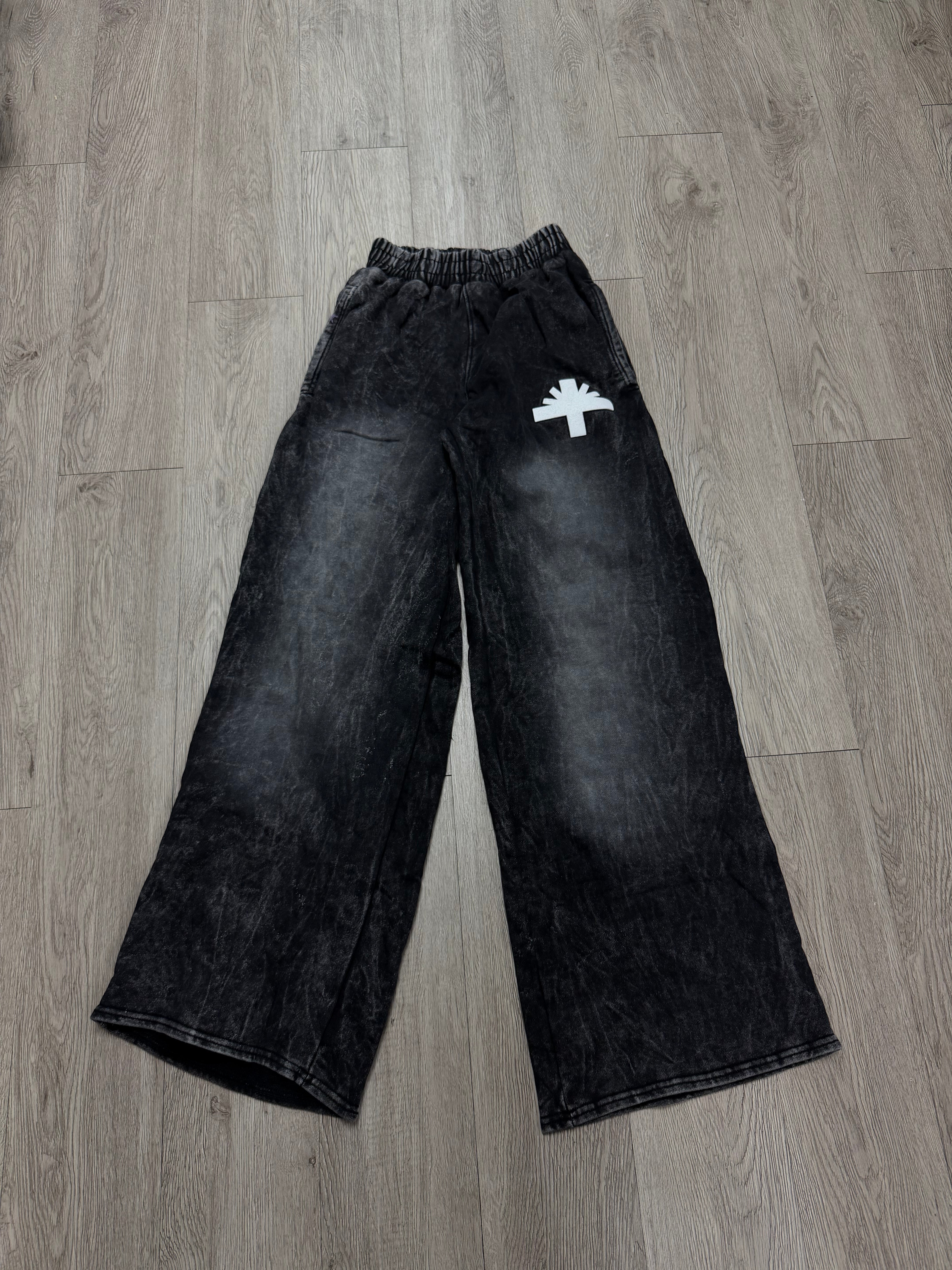 Vertabrae Black Wash Sweats