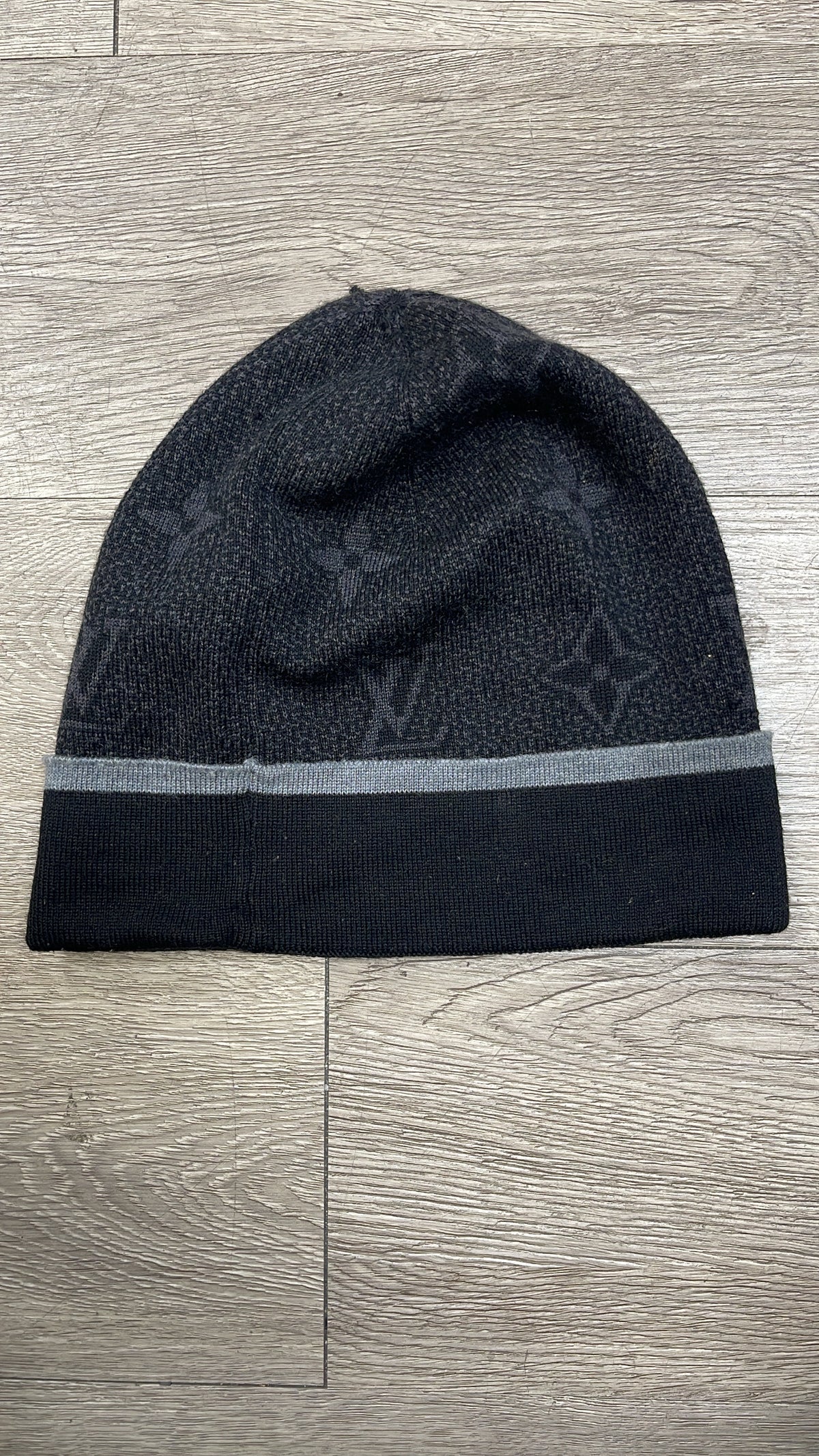 Louis Vuitton Black Monogram Beanie